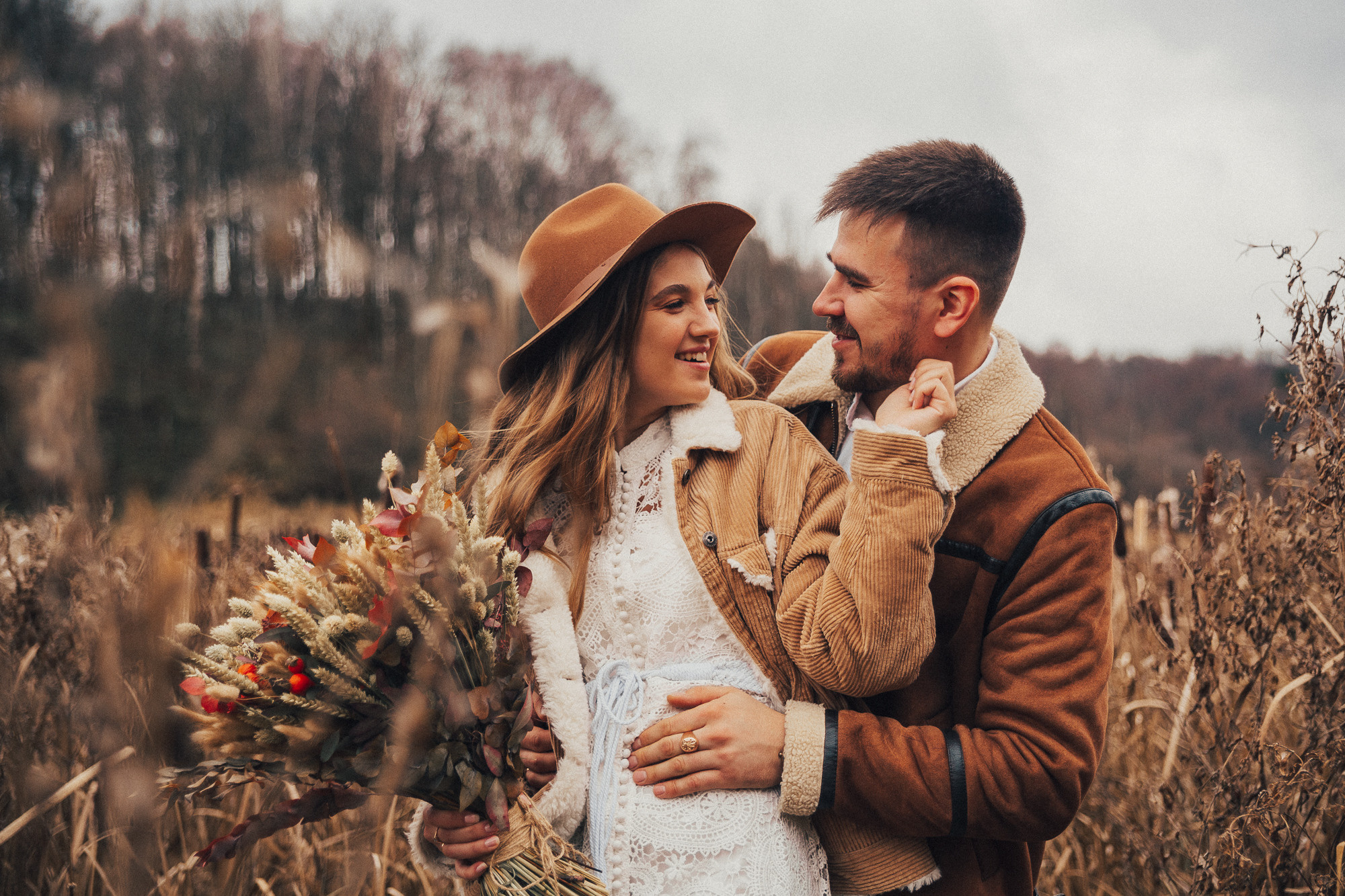 Леся Ваня. Лесная свадьба в ноябре. Свадебный, семейный и женский фотограф в Москве Аникина Ольга