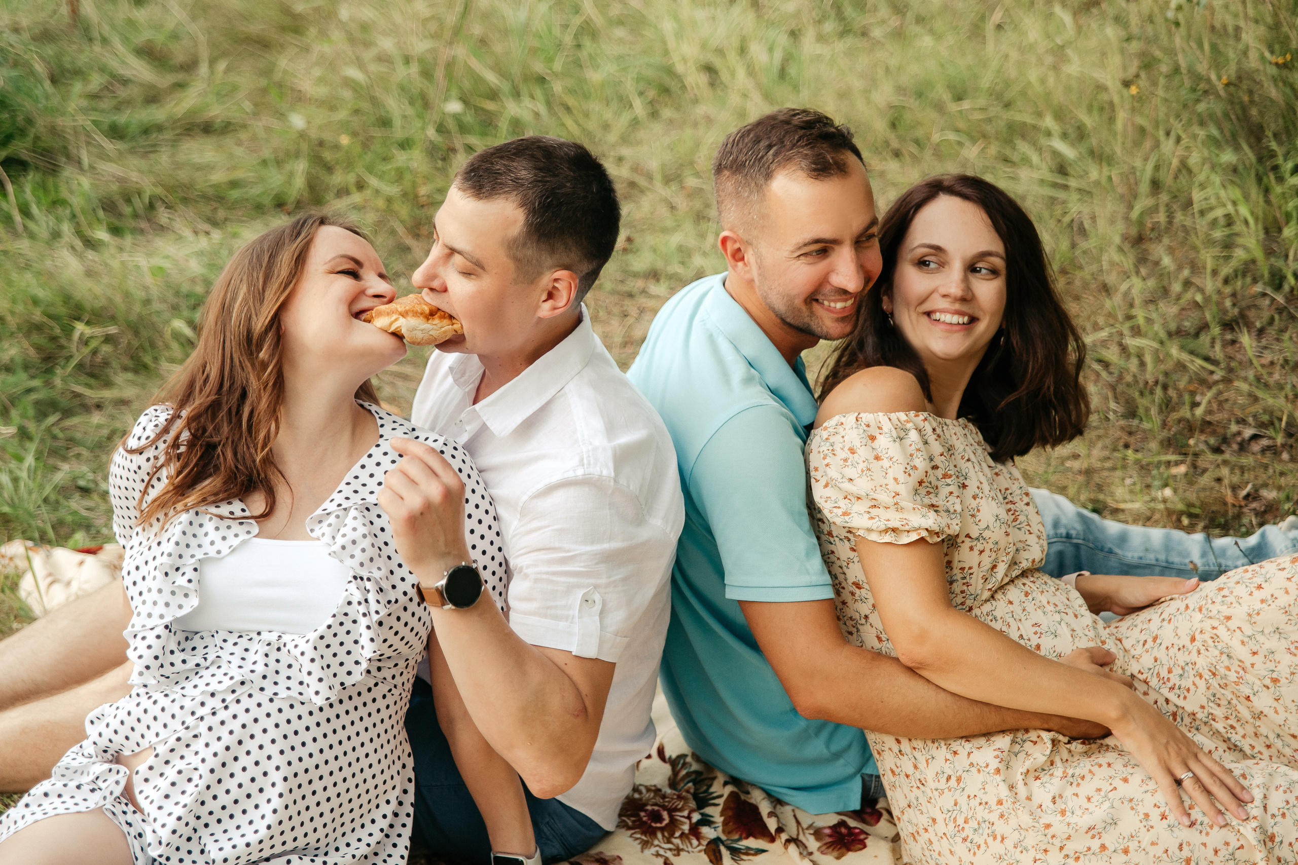 Двойная съемка беременности. Леся Макс и Наташа Игорь. Свадебный, семейный и женский фотограф в Москве Аникина Ольга