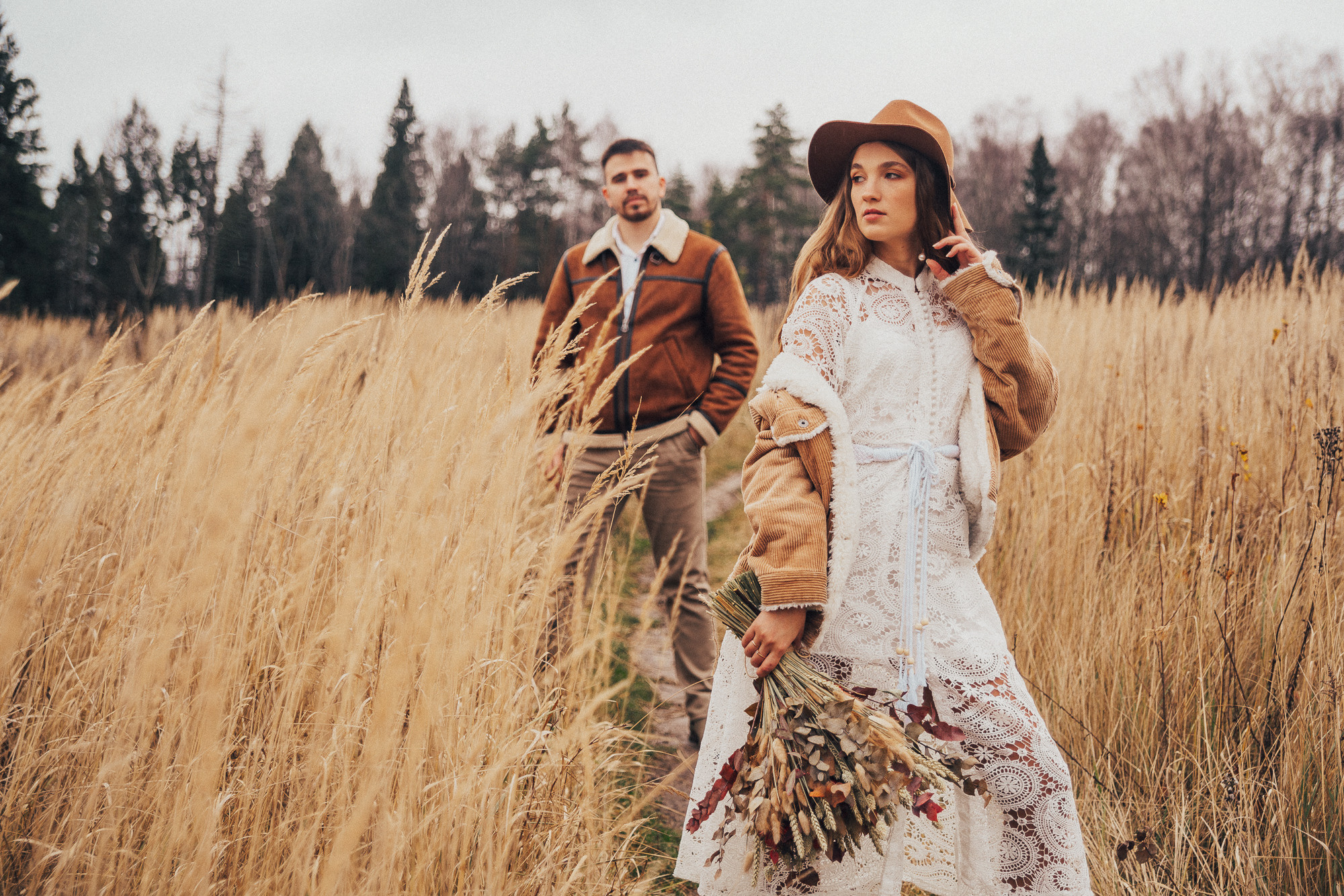 Леся Ваня. Лесная свадьба в ноябре. Свадебный, семейный и женский фотограф в Москве Аникина Ольга