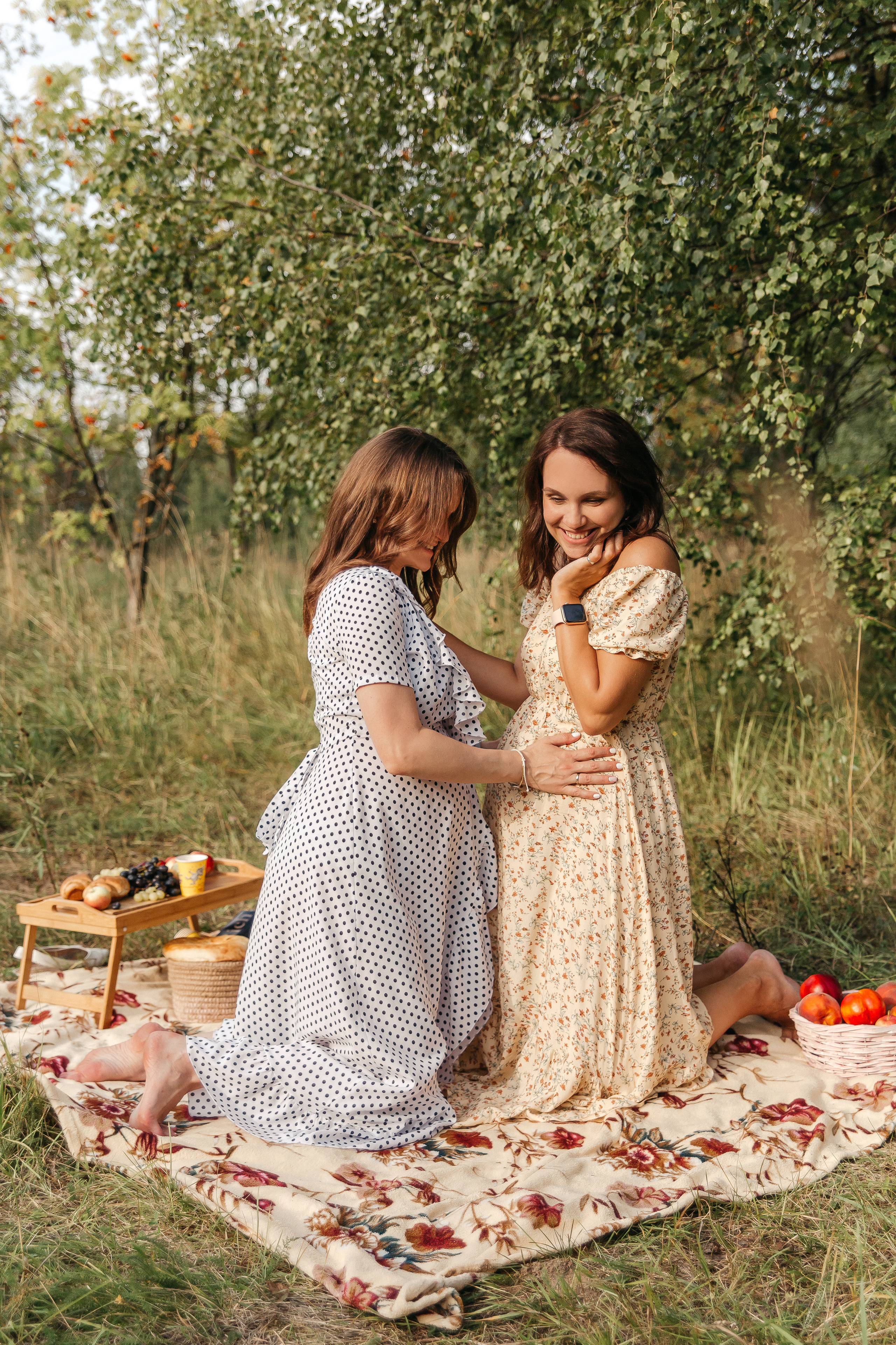 Двойная съемка беременности. Леся Макс и Наташа Игорь. Свадебный, семейный и женский фотограф в Москве Аникина Ольга