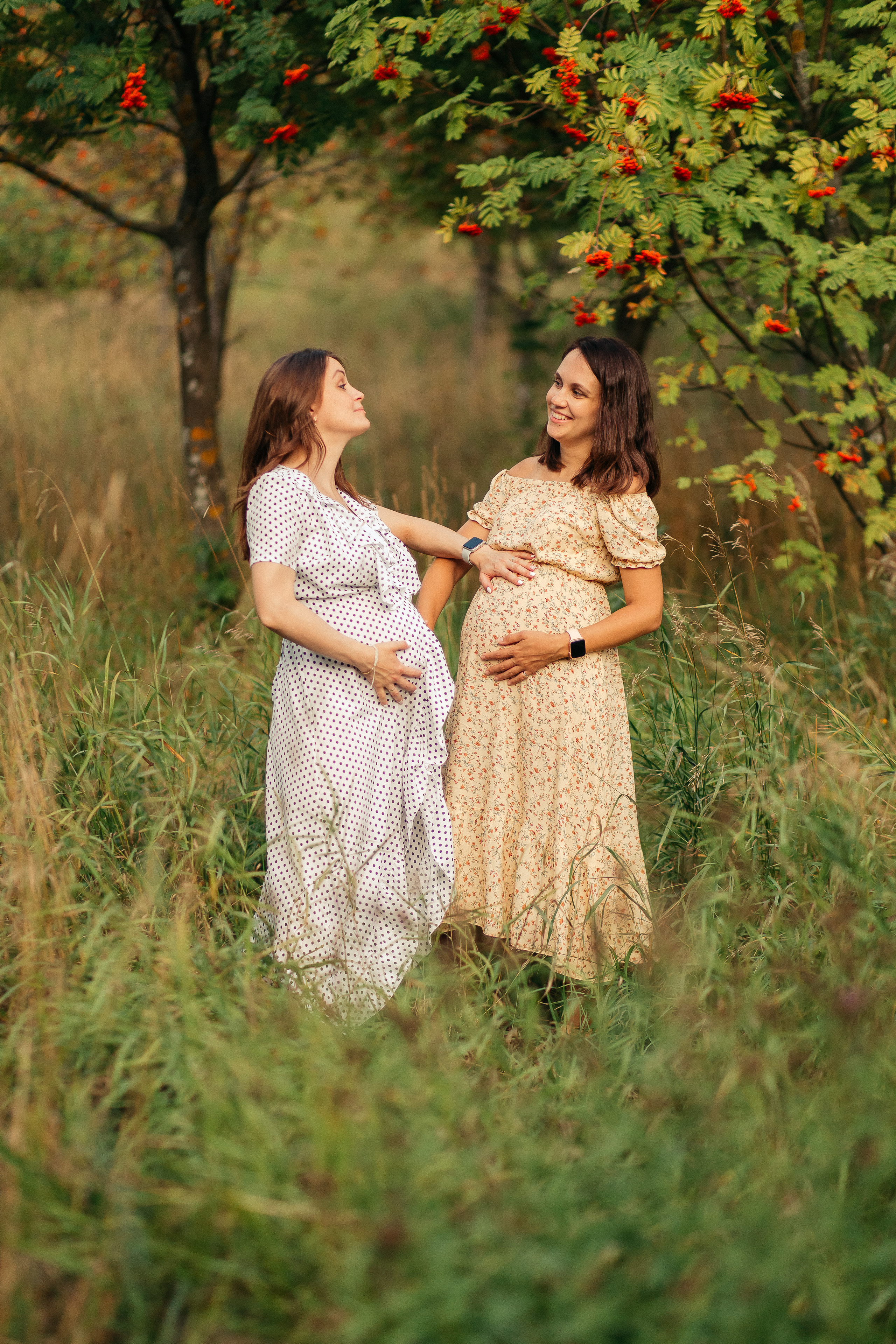 Двойная съемка беременности. Леся Макс и Наташа Игорь. Свадебный, семейный и женский фотограф в Москве Аникина Ольга