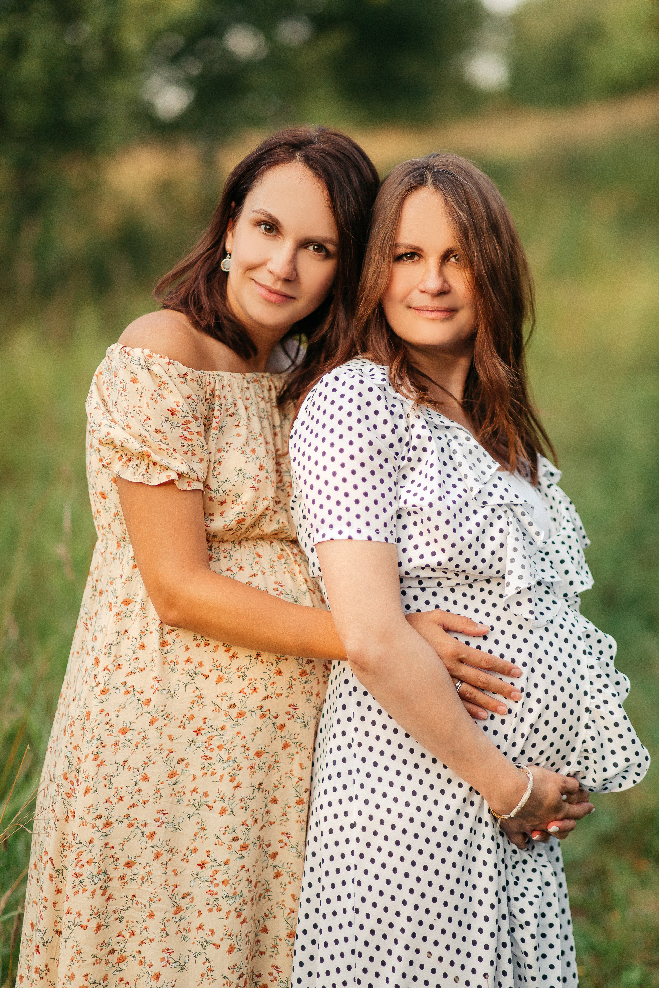 Двойная съемка беременности. Леся Макс и Наташа Игорь. Свадебный, семейный и женский фотограф в Москве Аникина Ольга