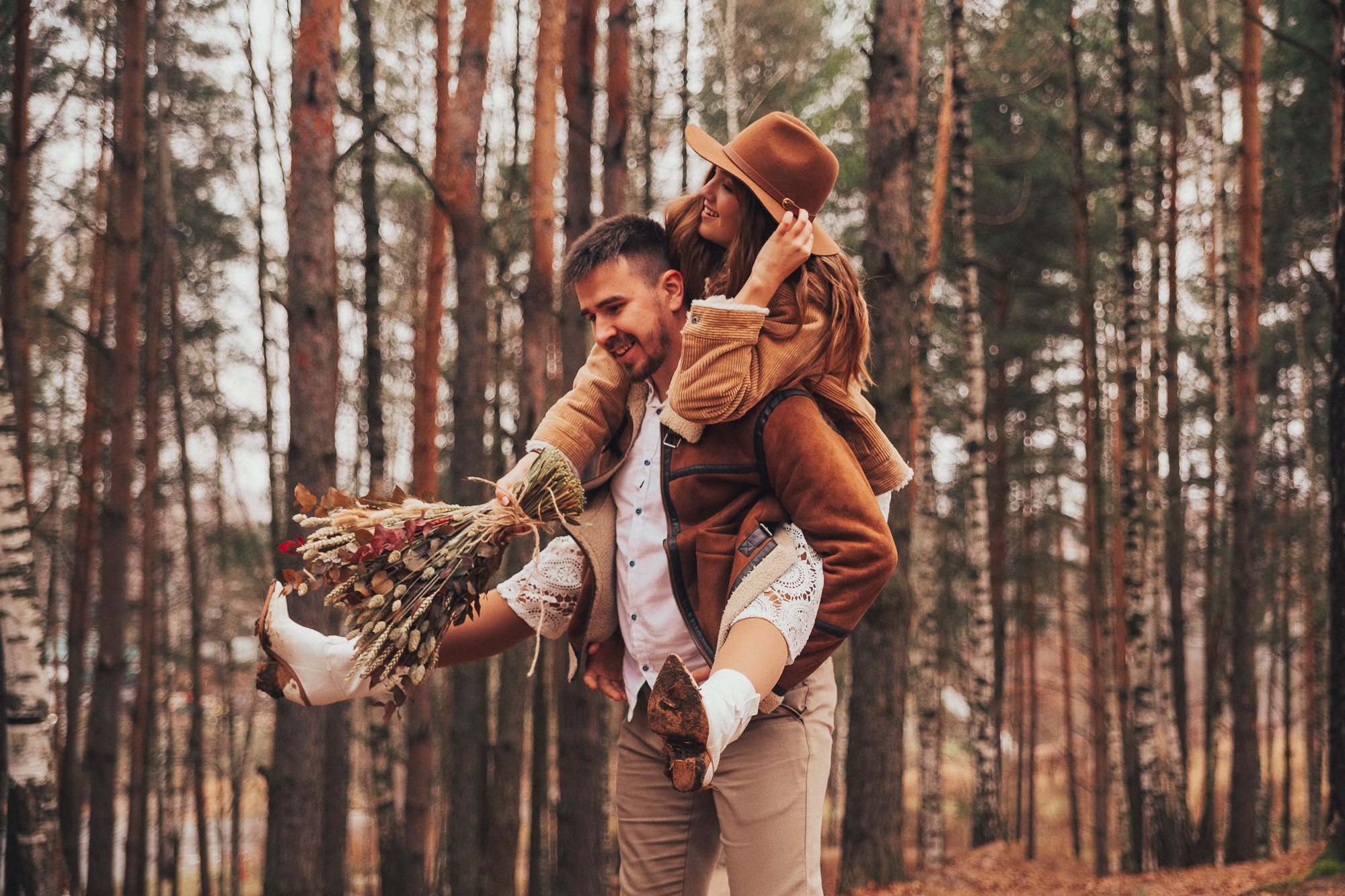 Леся Ваня. Лесная свадьба в ноябре. Свадебный, семейный и женский фотограф в Москве Аникина Ольга