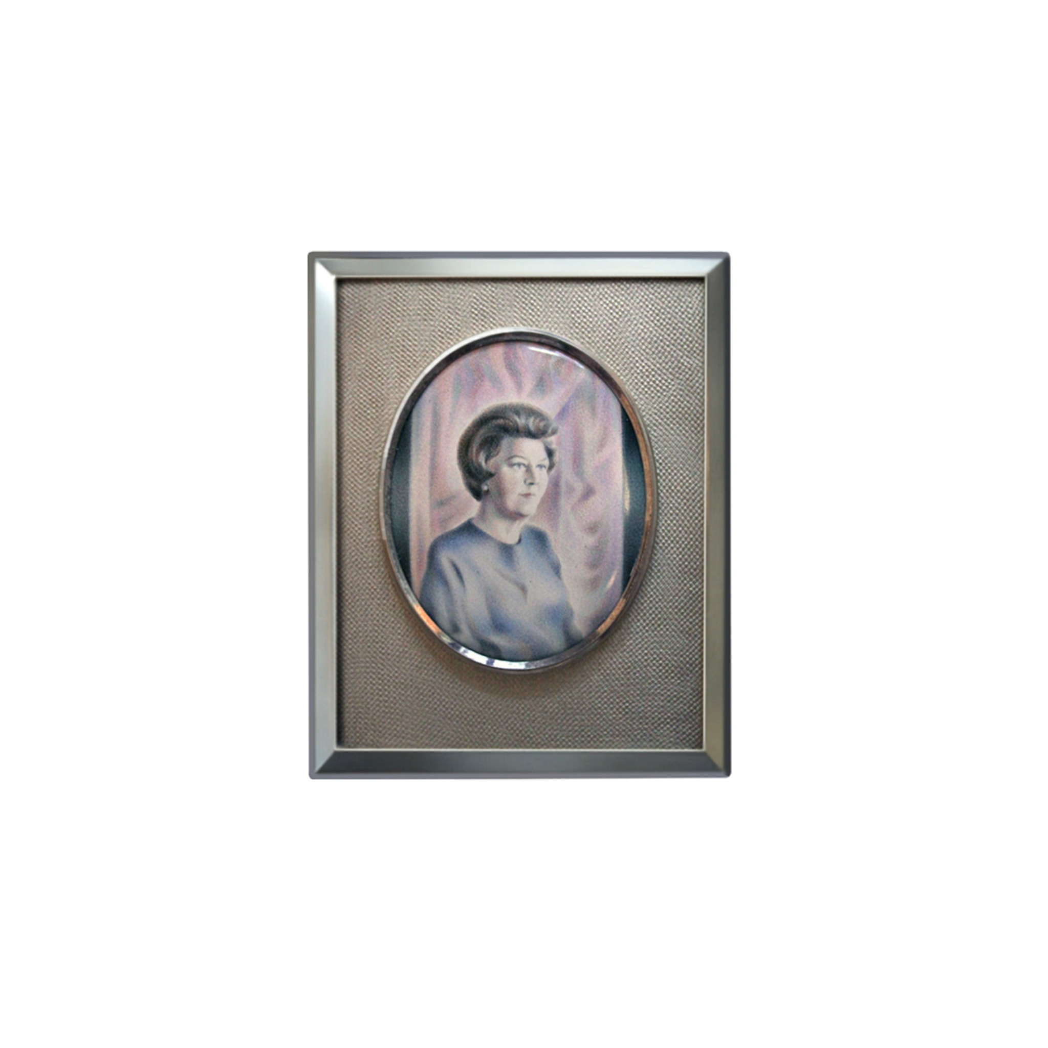 Artist Alexei Maximov. H. M. Queen Beatrix of the Netherlands, 1994, enamel, silver