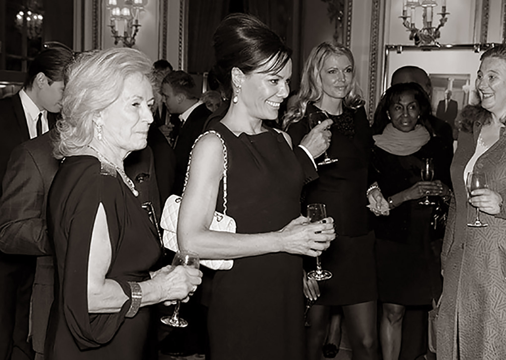 На открытии выставки "Королевские портреты",  William Kent House, London, 2012