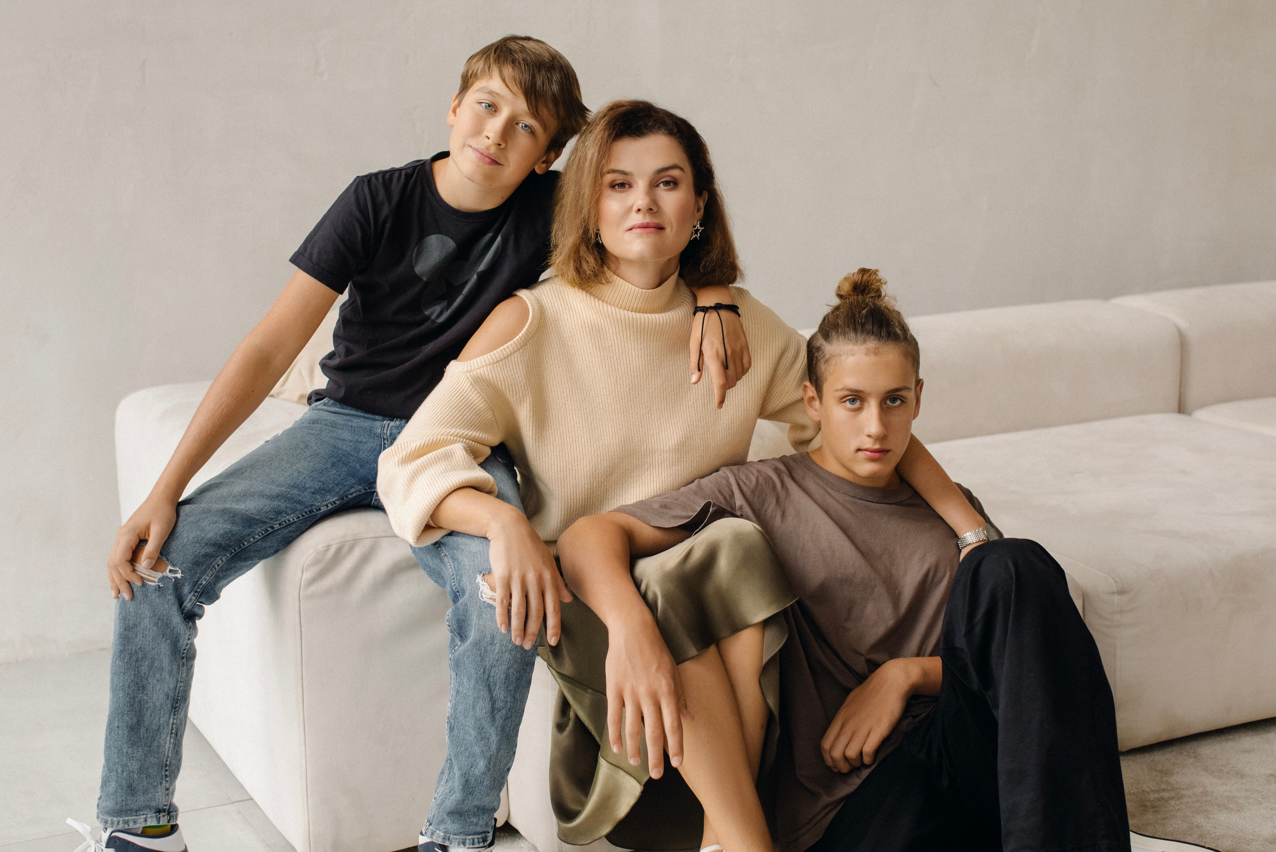 Мария и сыновья. Фотограф в Москве Ольга Сатони