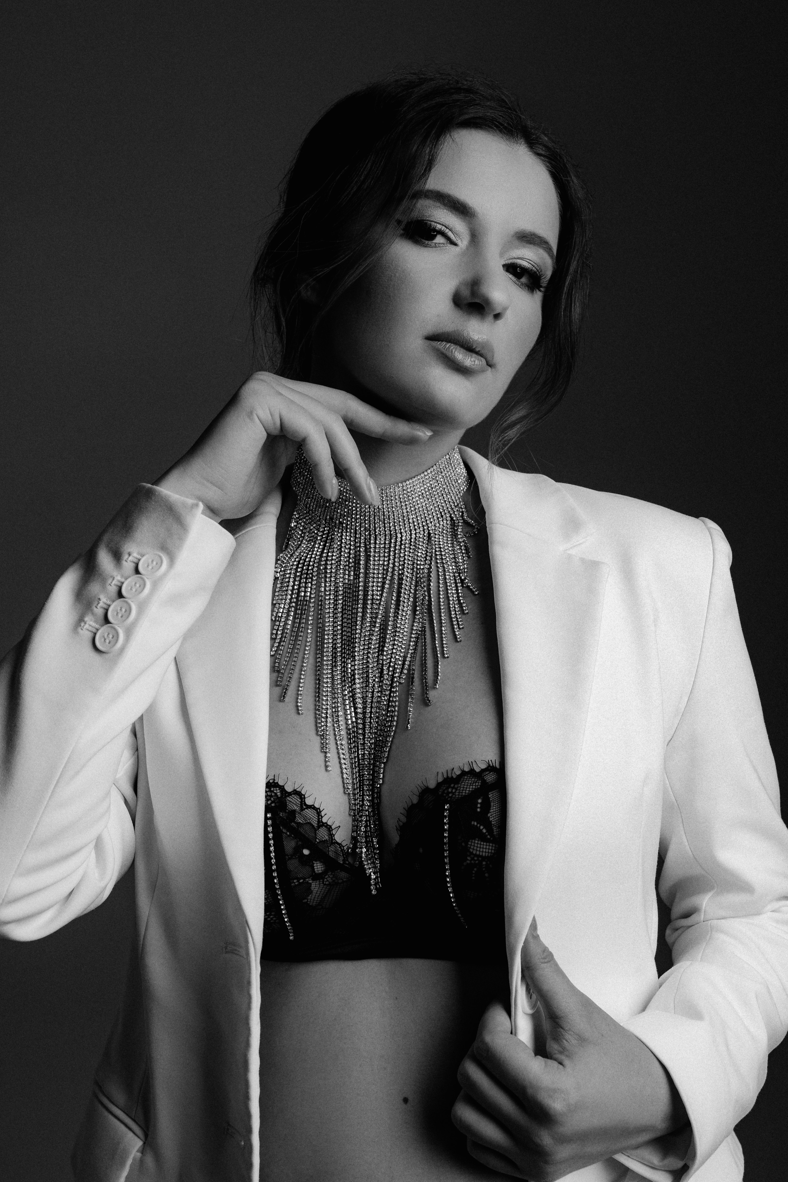 Черно-белая фотосессия беременности