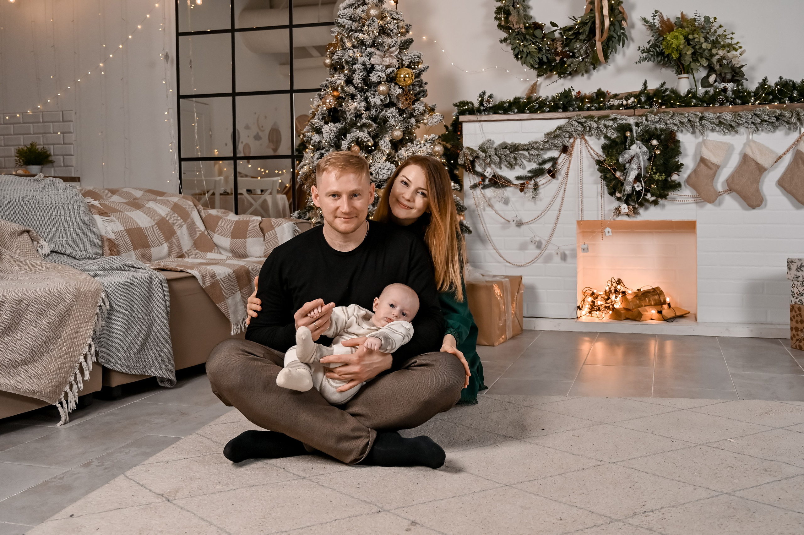 Новогодняя фотосессия в студии. Семейный и свадебный фотограф в г. Уфа Динара