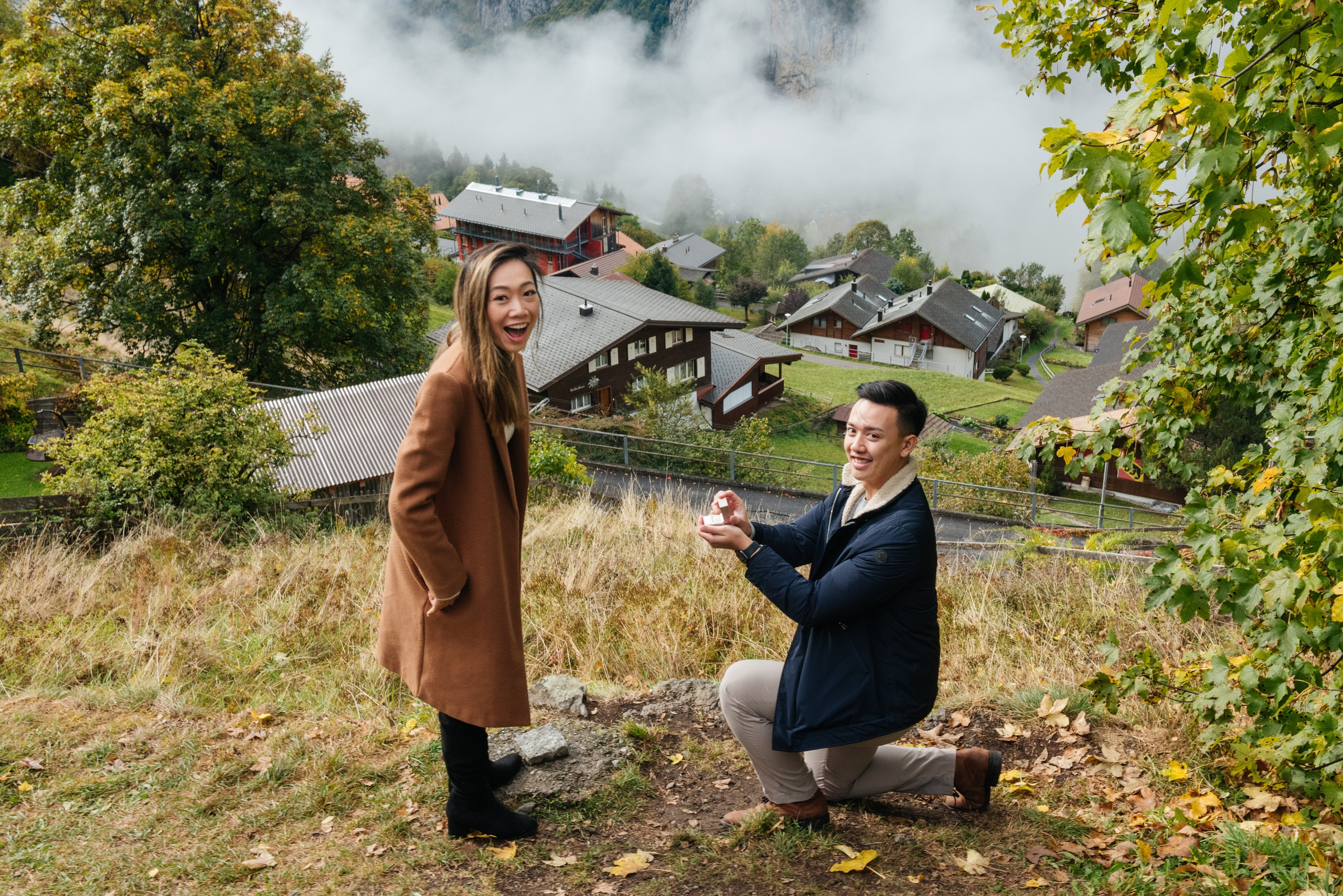 Tina & Wesley (Wengen, Lauterbrunnen). Photographer in Interlaken area