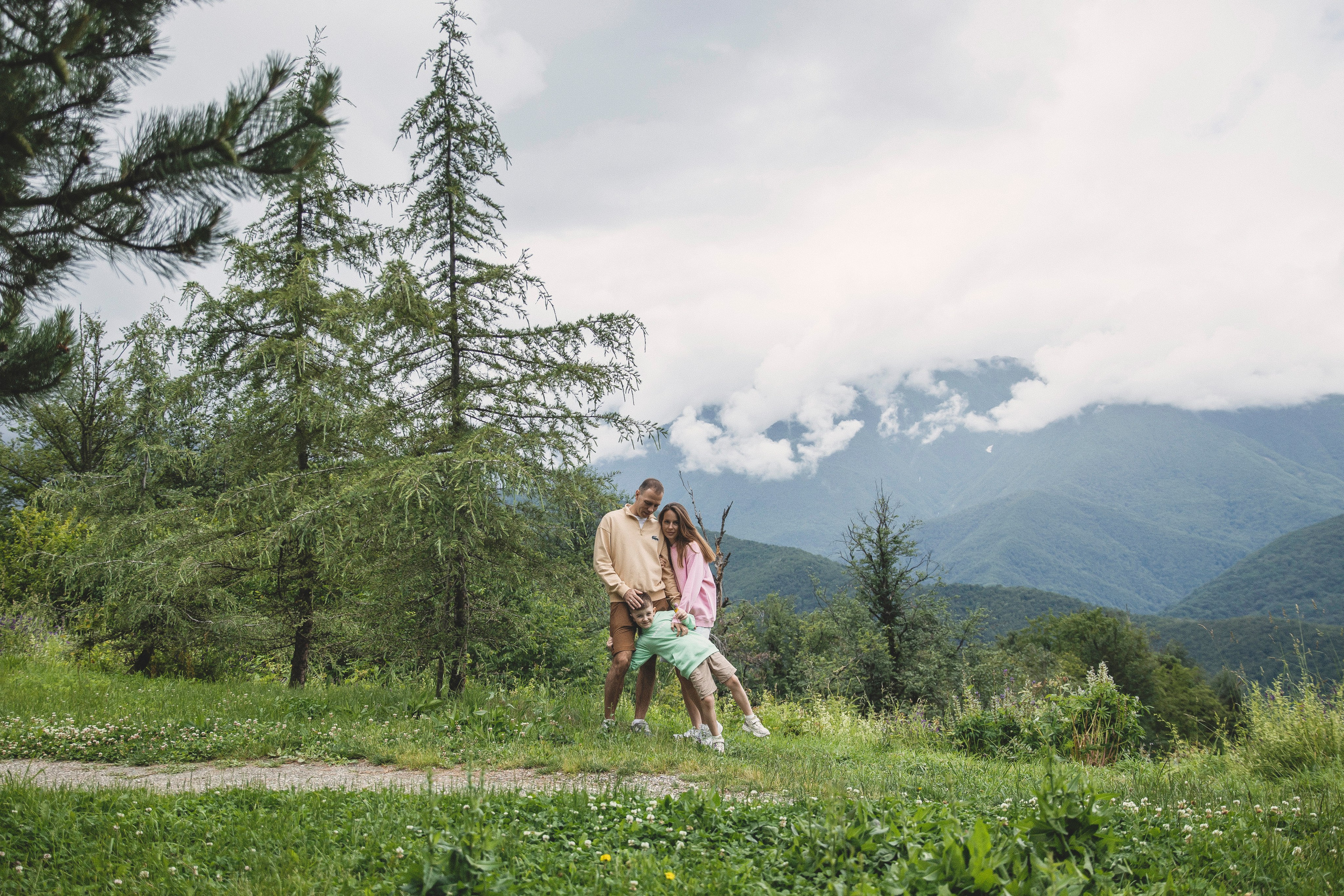 Александра и семья, Красная поляна. Свадебный и семейный фотограф Колоскова Мария (Сочи и весь мир)