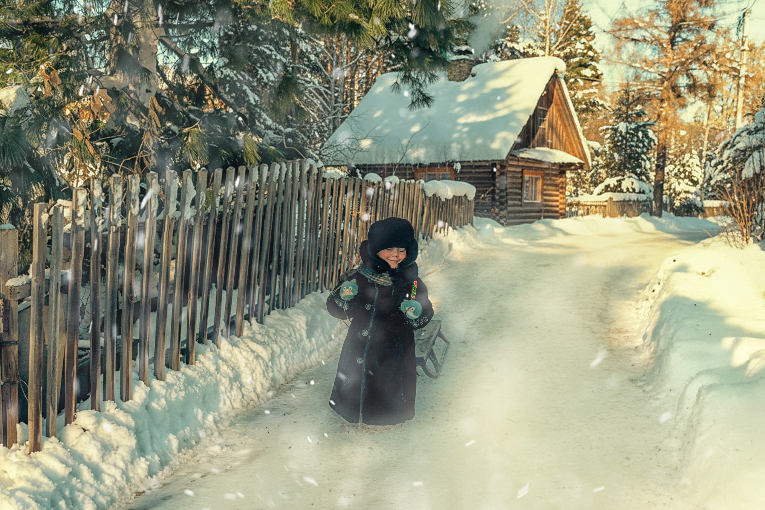 Зимние забавы. Семейный, свадебный и детский фотограф в Новосибирске Ольга Хидченко