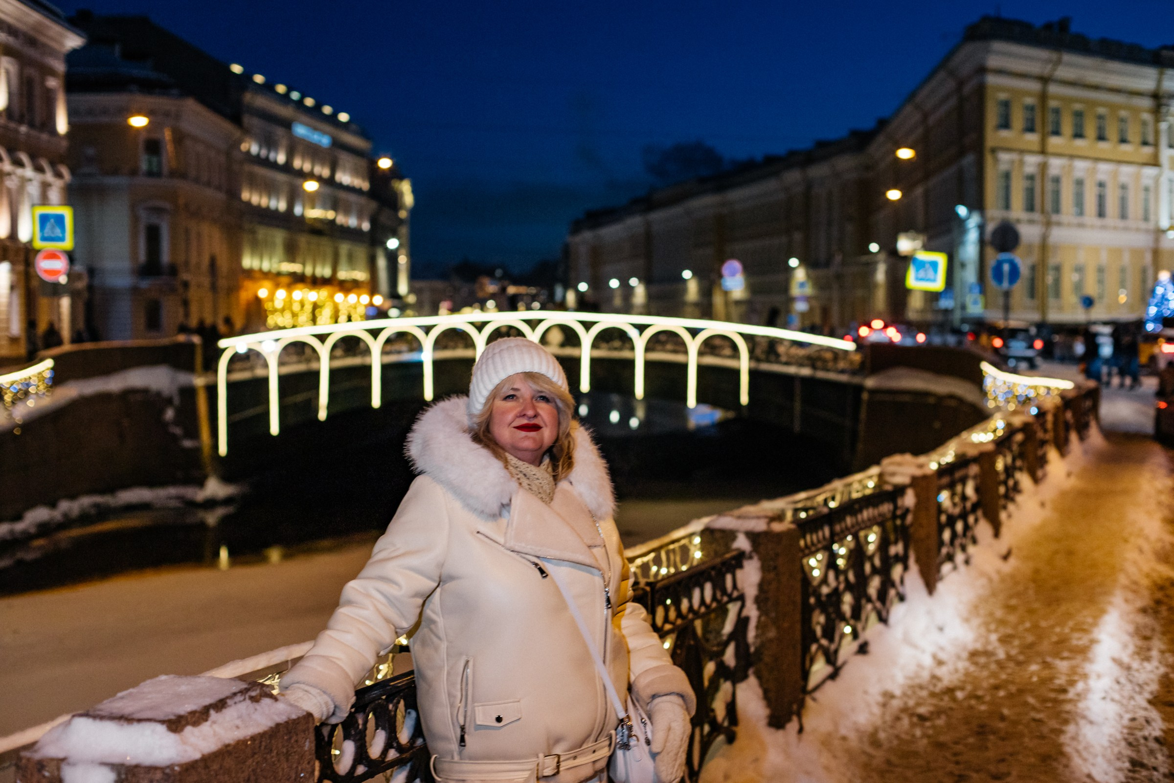 Светлана в январе. Фотопрогулка в Петербурге. Индивидуальный и семейный фотограф в Санкт-Петербурге