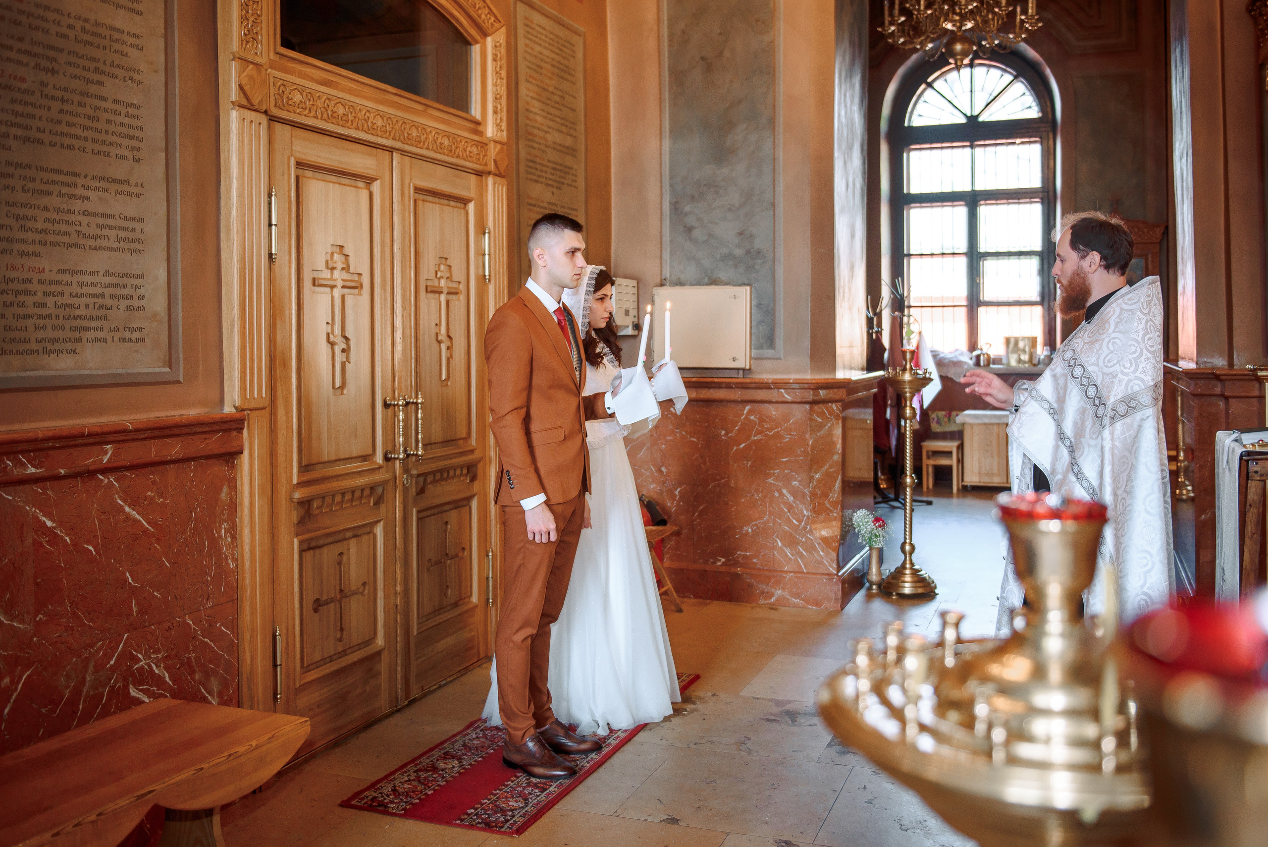 Венчание в Храме Бориса и Глеба в Дегунино. Свадебный и семейный фотограф в Москве Юлия Винник