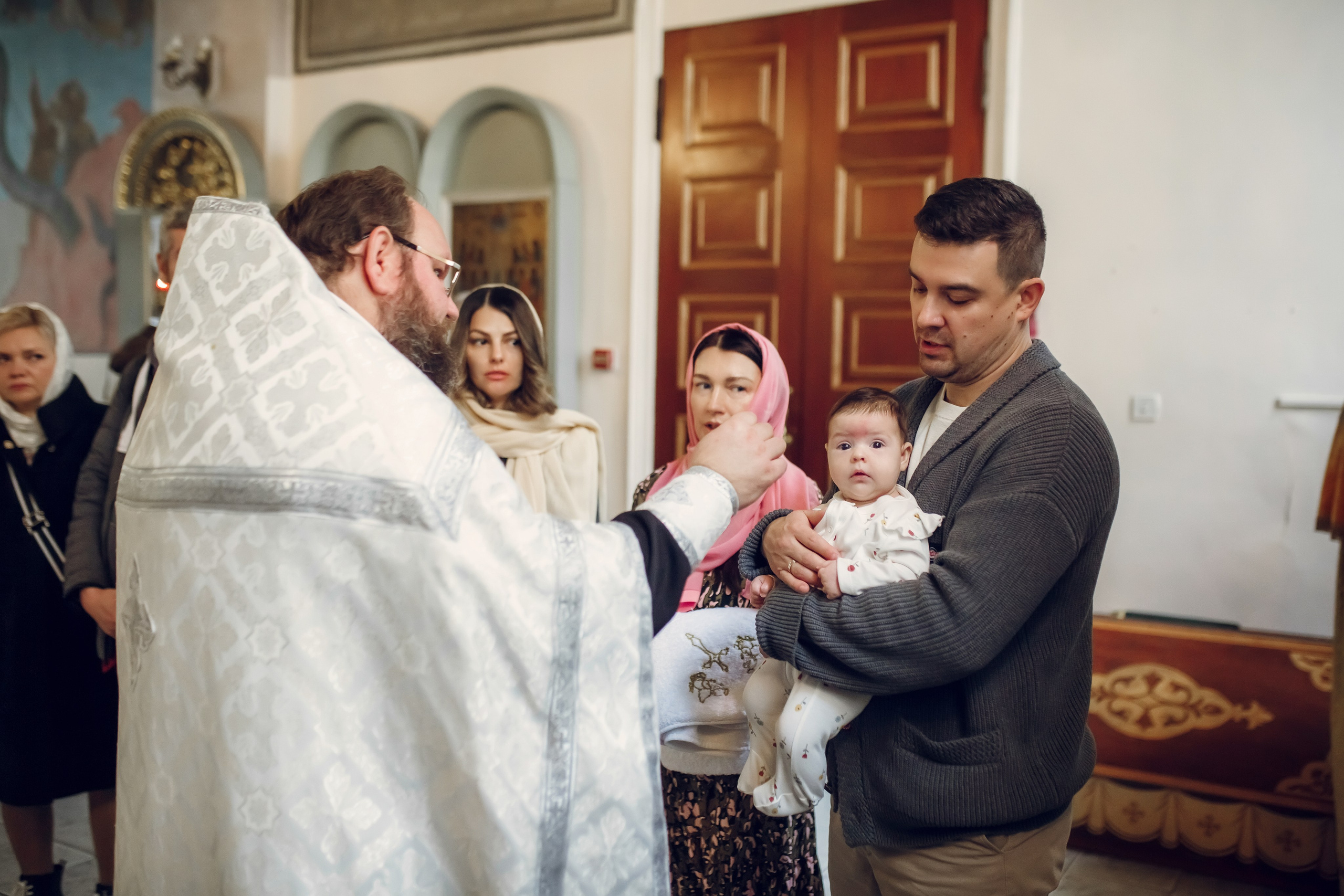 Крещение Марии. Фотограф на Крещение, семейный фотограф в Москве