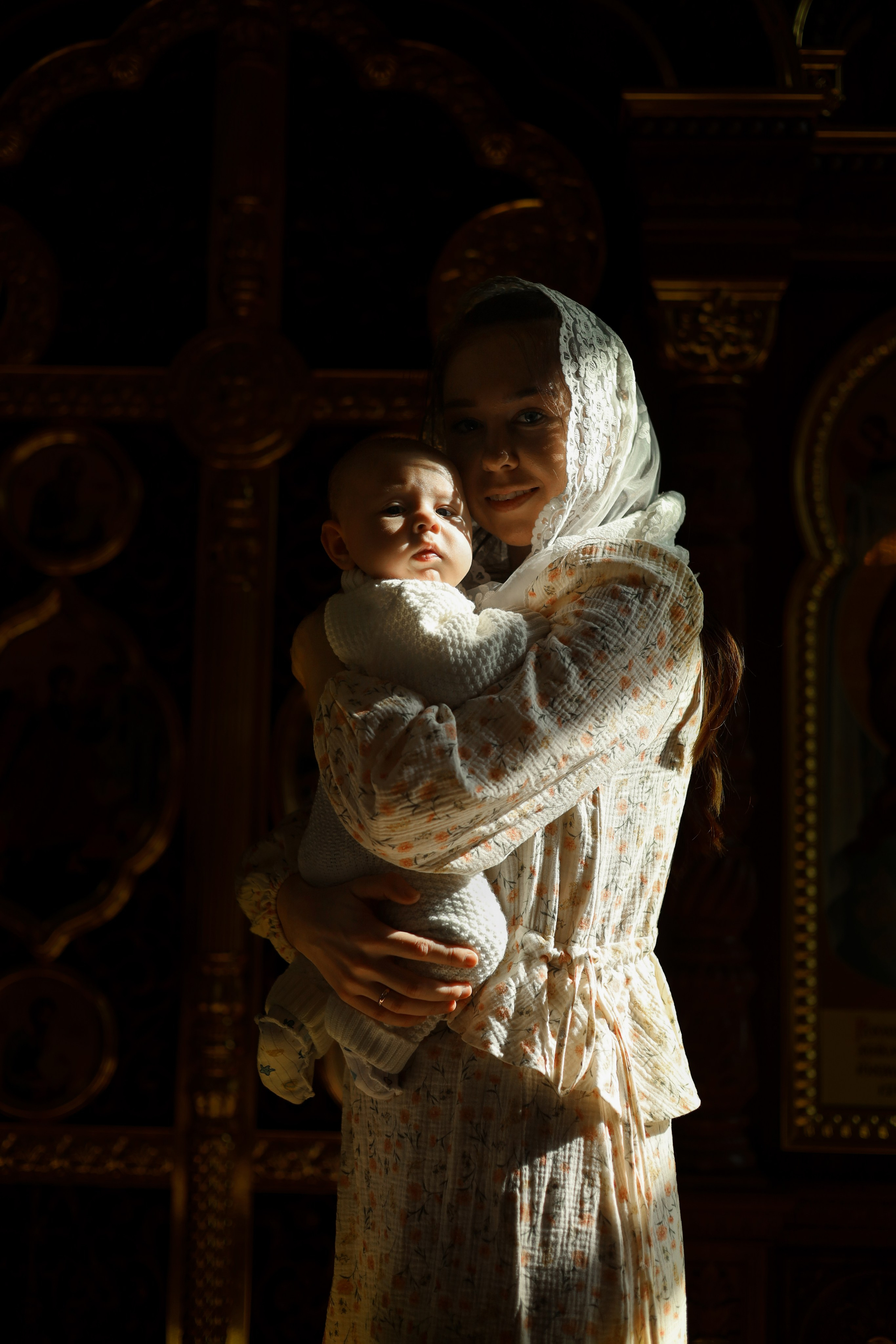 Таинство крещения. Фотограф новорожденных Саратов