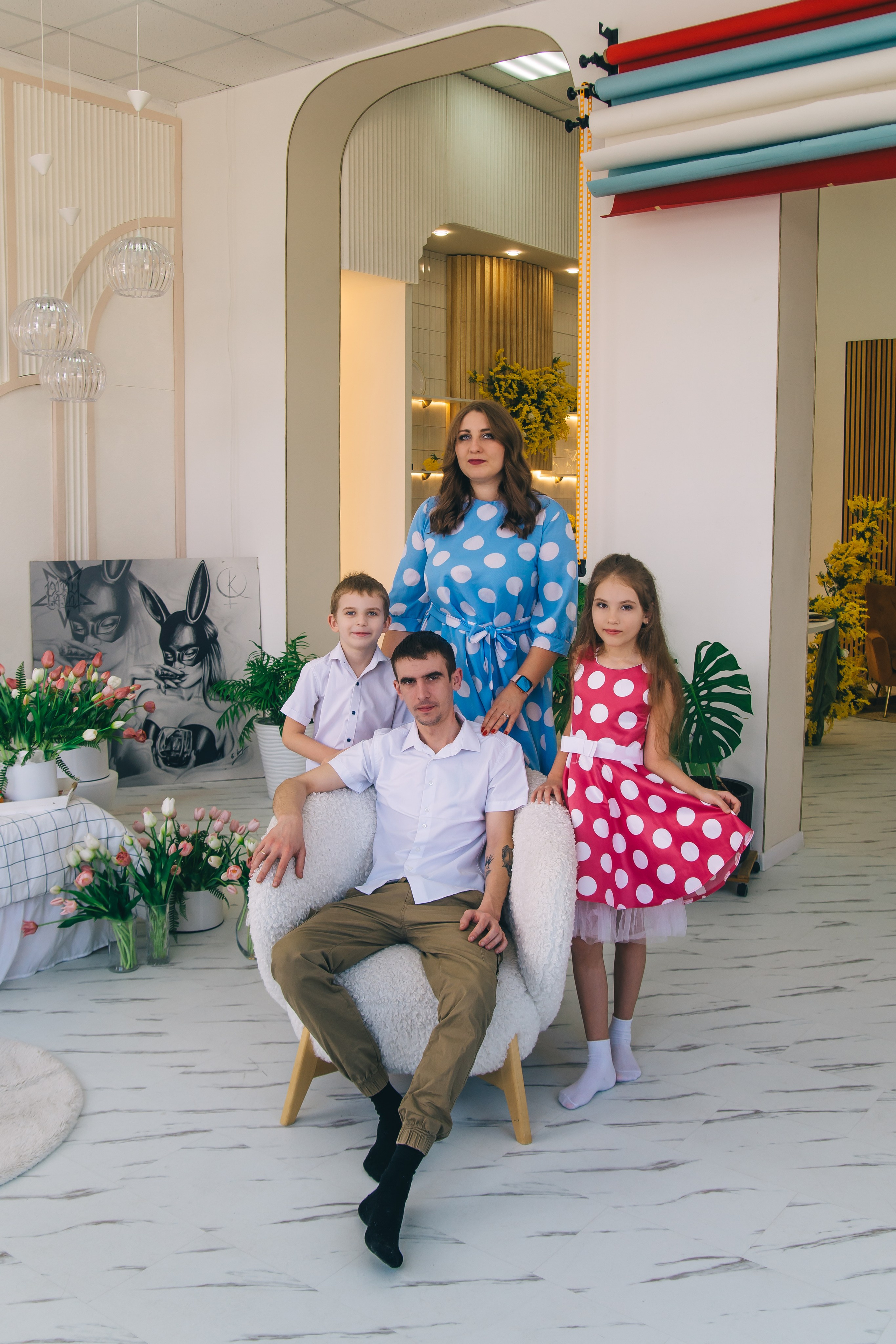 Семья с 2-мя детьми. Семейный, детский фотограф в Минске Вероника Гапоненко