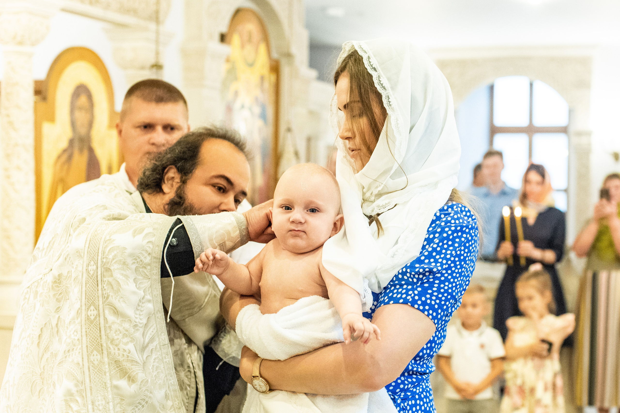 Крещении Ксении. Фотограф Юлия Попова