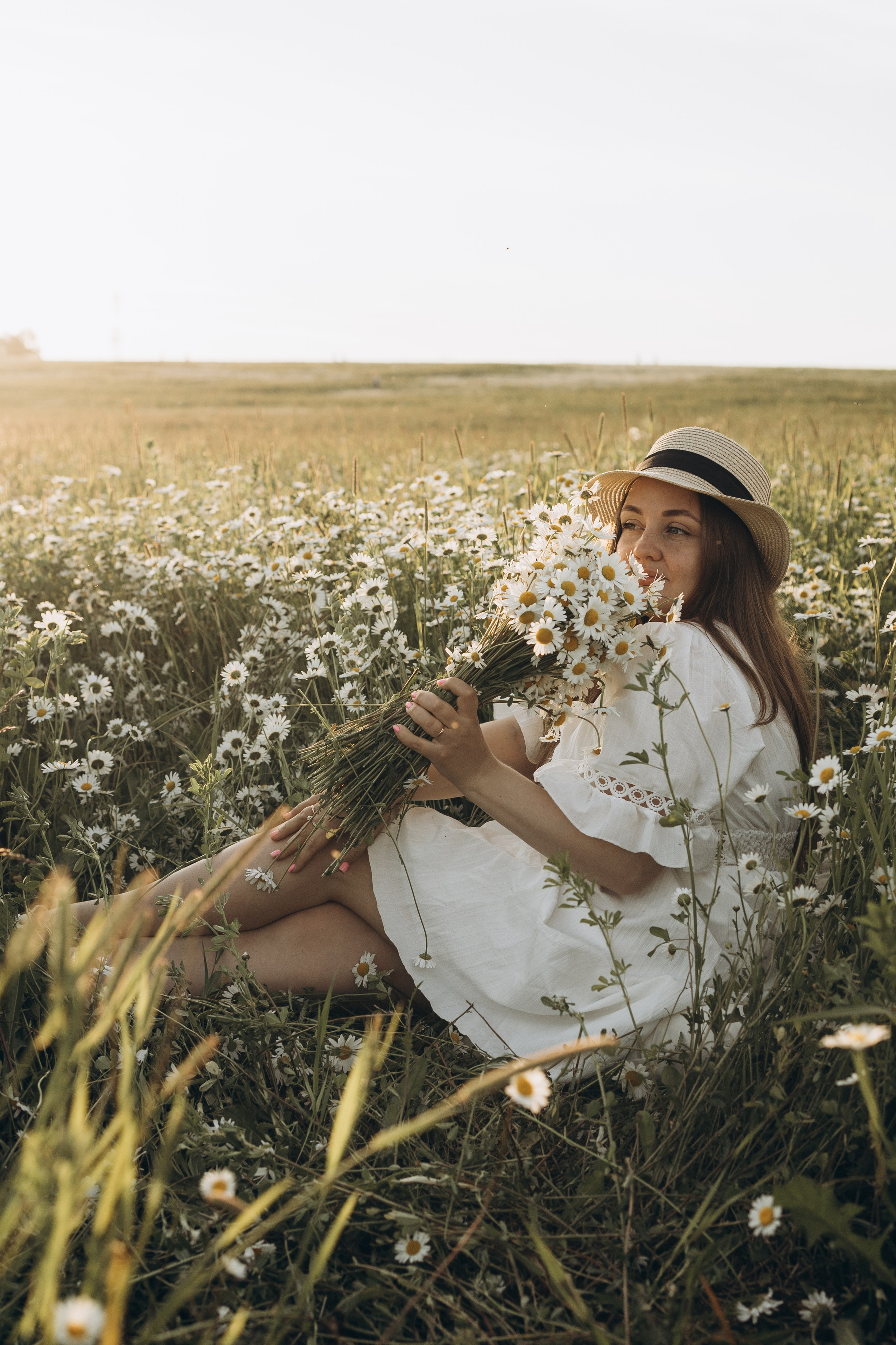 Маша и ромашки. Семейный фотограф в Москве Виктория Ястребинская