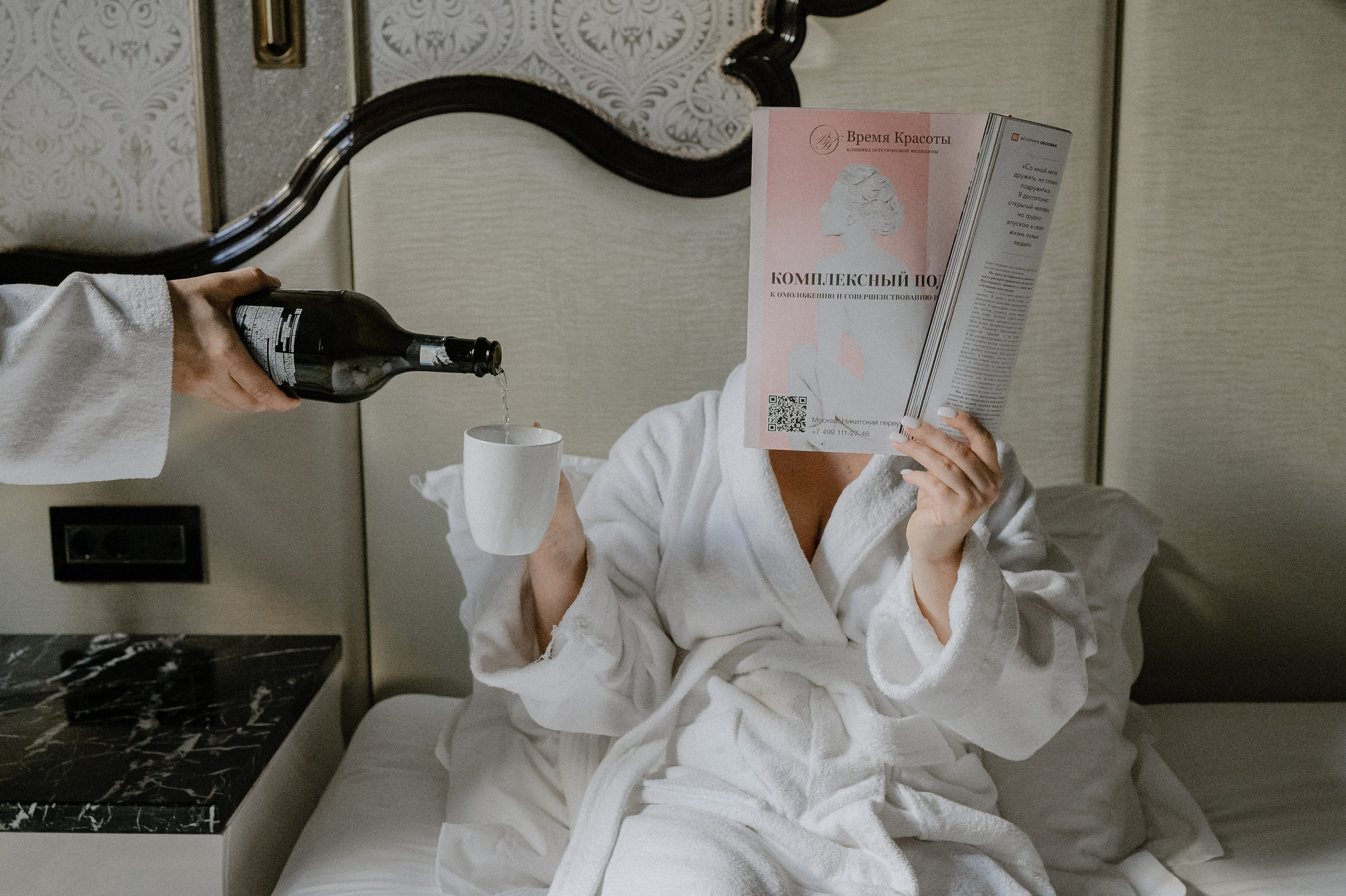 Свадебные сборы и фотосессия в отеле St. Regis. Свадебный фотограф Москва — Сергей и Татьяна