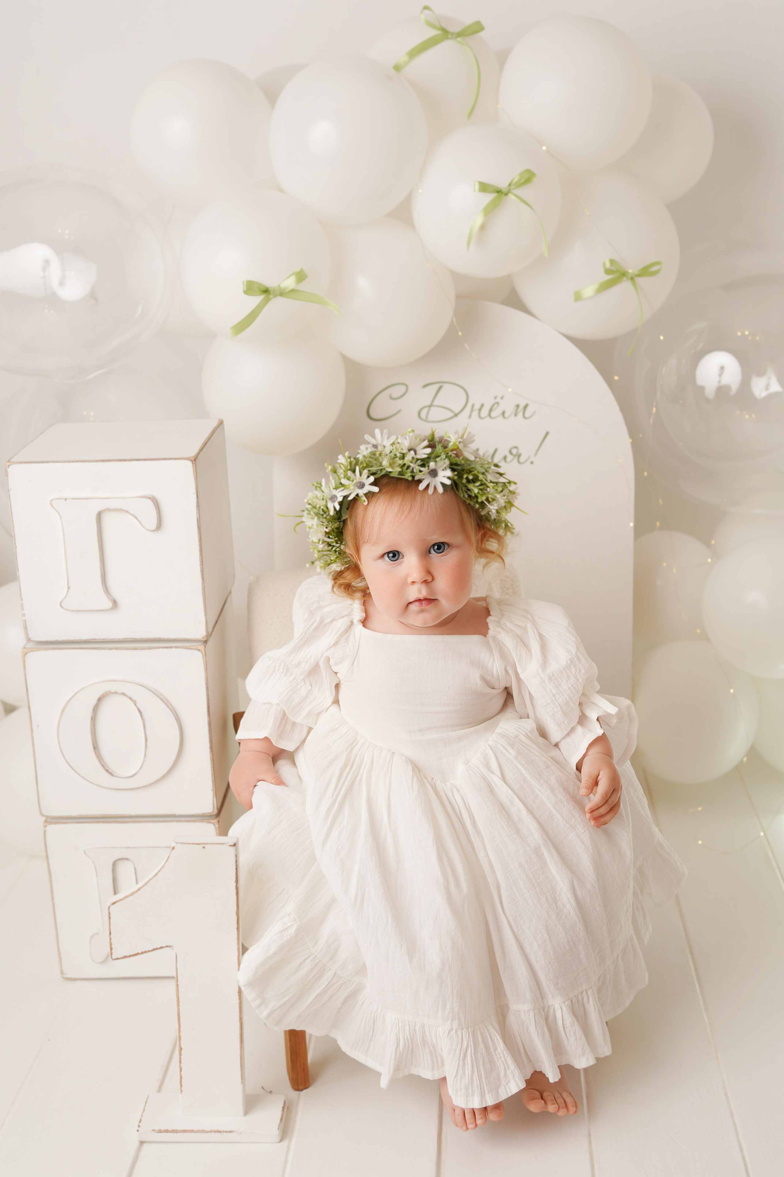 Детская фотосессия Первый годик Алисы. Детский фотограф и фотограф новорожденных в Калининград Оксана Иваний