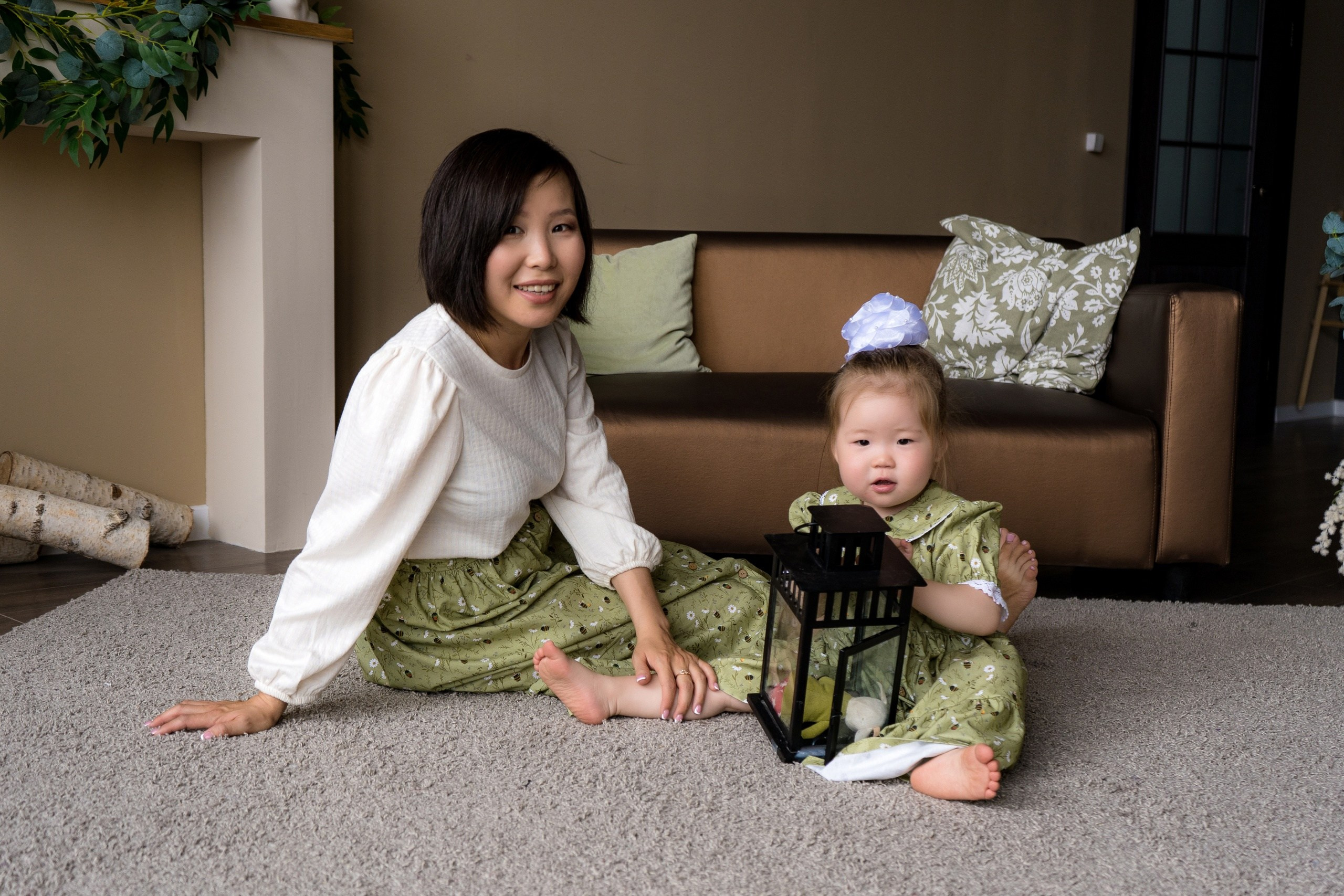 Платья Family look. Фотостудия Малина в городе Улан-Удэ. Фотограф Ирина Жарникова