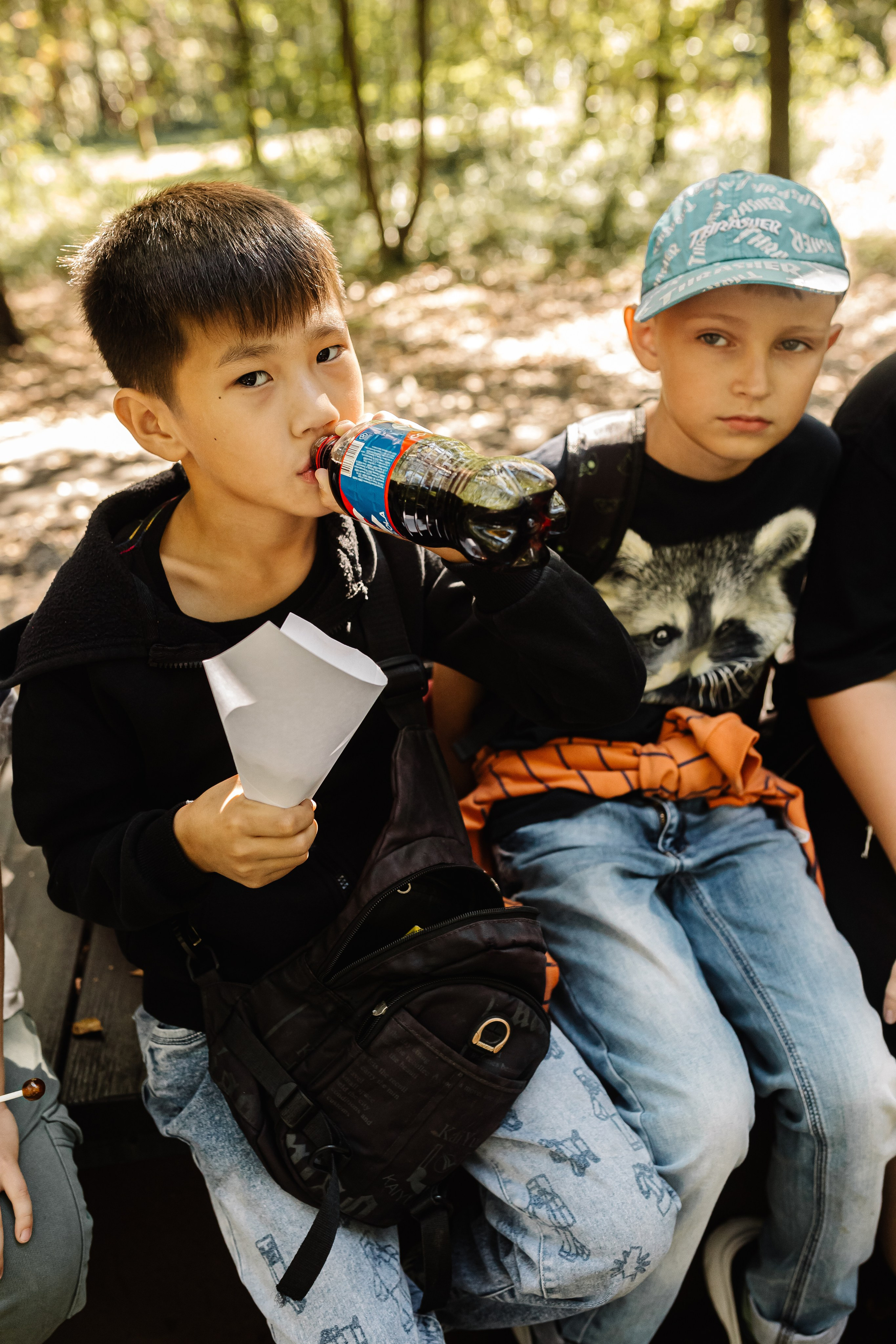 Репортаж школьной прогулки в парке. Семейный и женский фотограф в Москве Надежда Воробьева