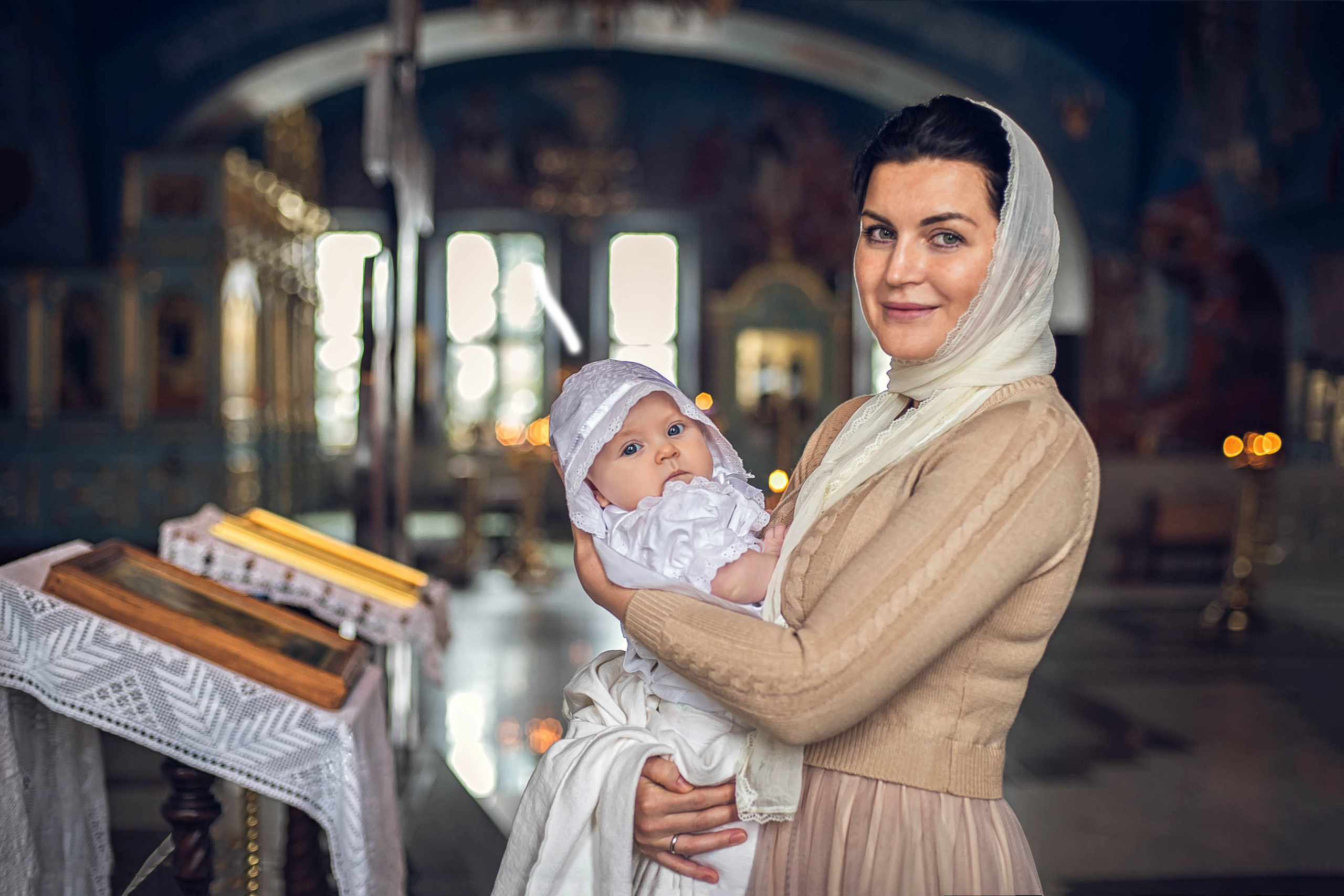 Таинство Крещения. Фотограф Мария Гончарова/ Москва — область