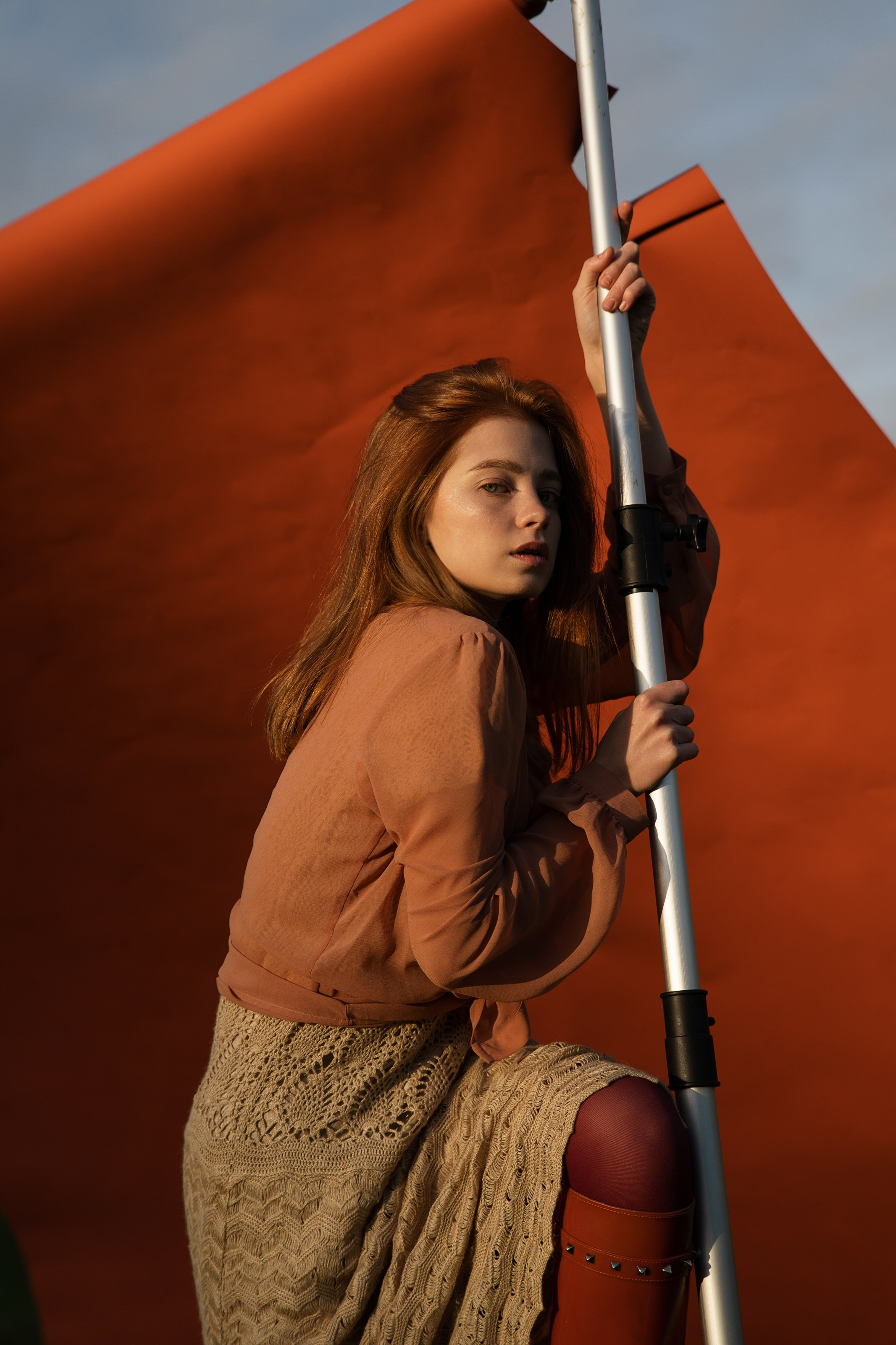 Диана. Осень. Поле. Свадебный фотограф в СПб Сергей Малиновский