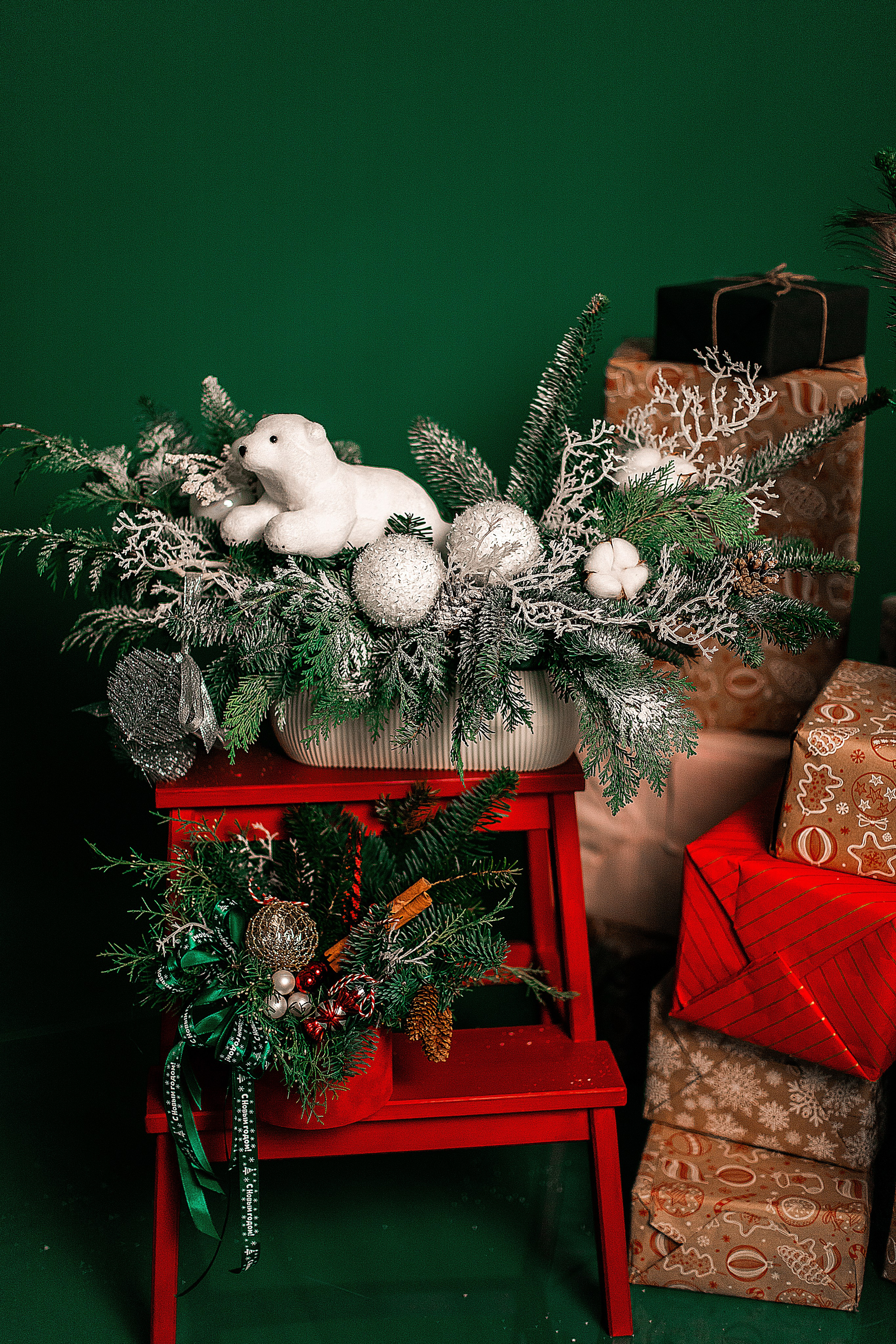 Новогодняя съемка для цветочного бутика. Семейный и индивидуальный фотограф в Ростове-на-Дону