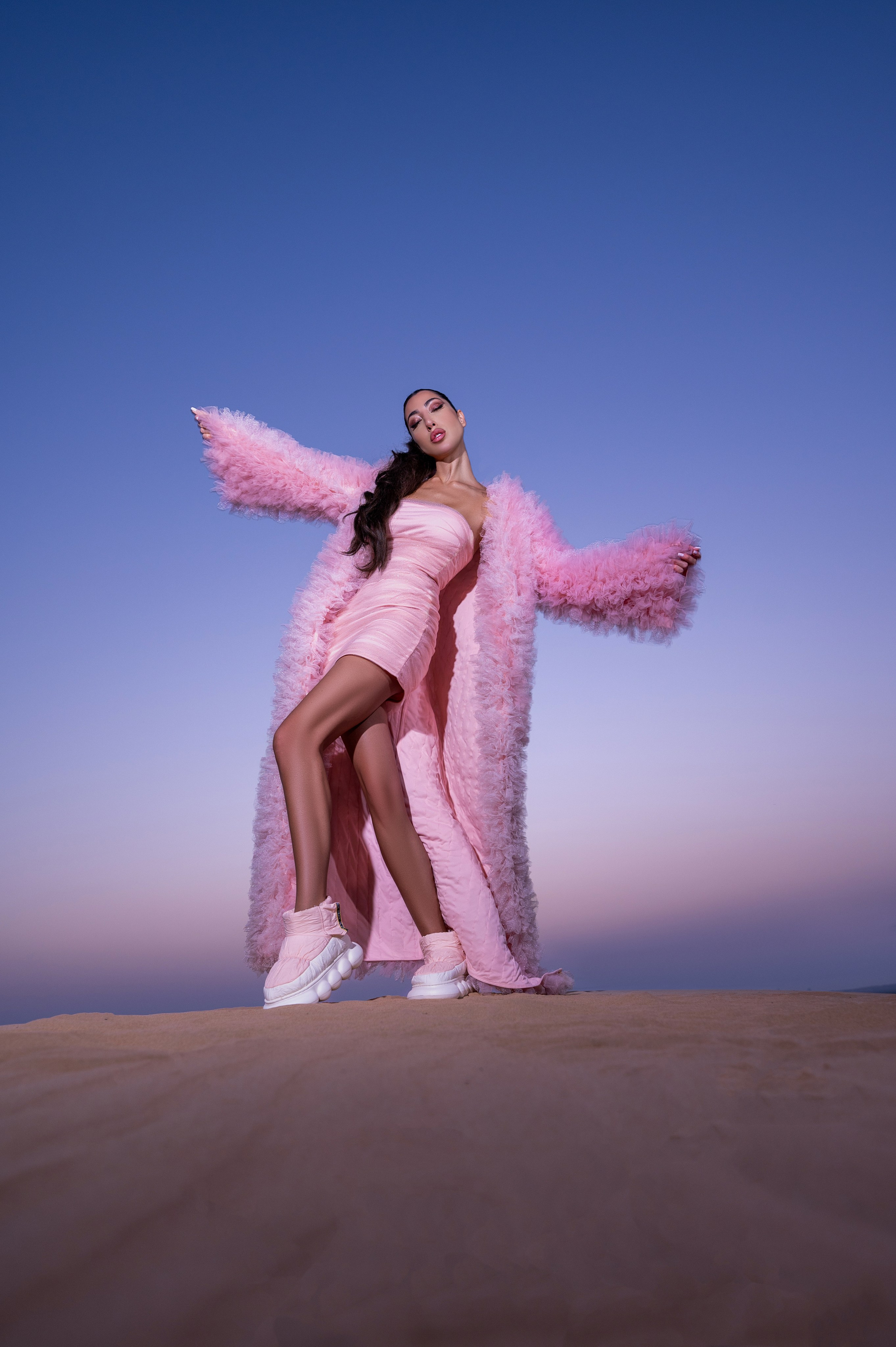 Pink desert Marshmallow. Коммерческий фотограф Москва /Дубай, эксклюзивные фэшн фотосессии