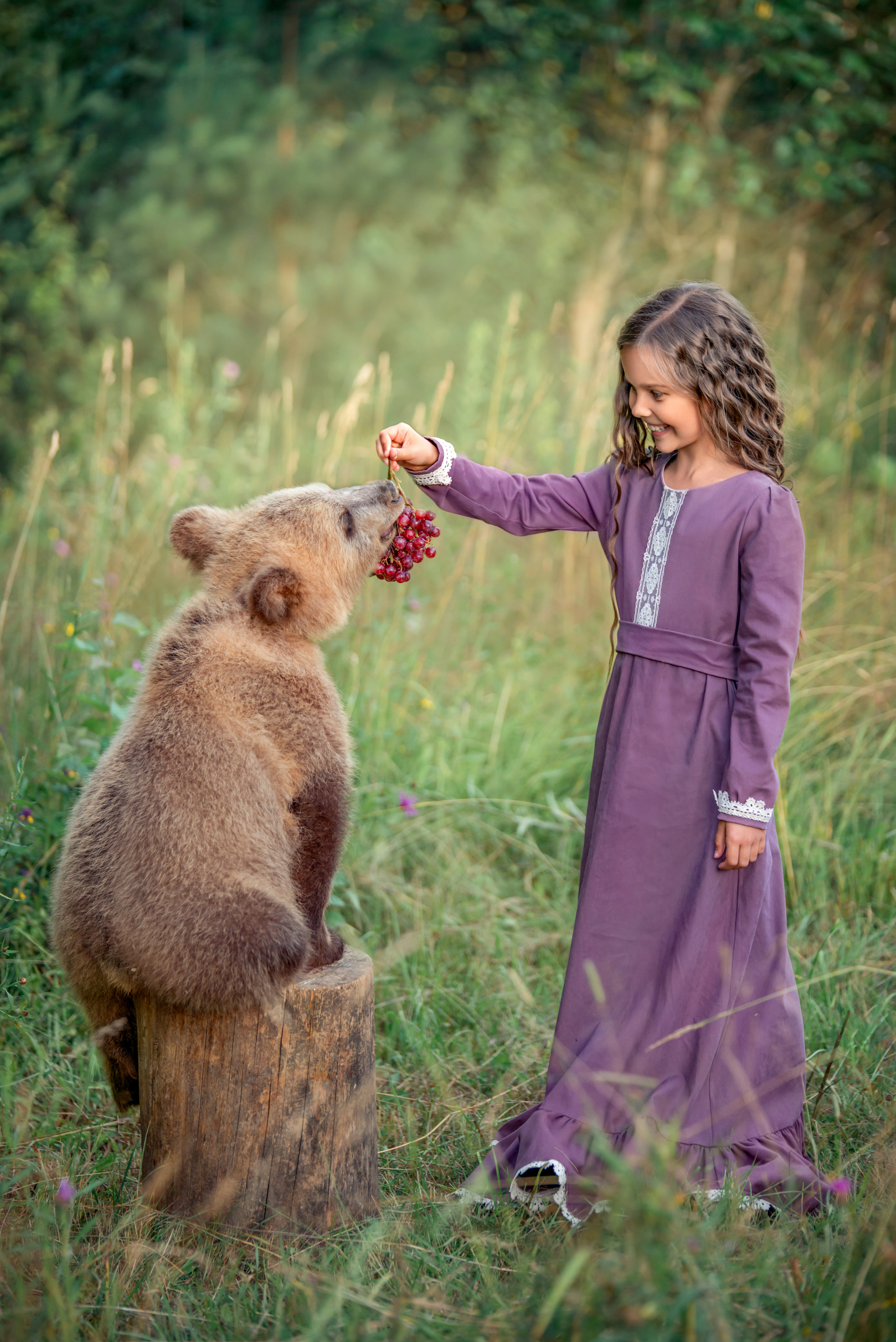 Медведь Савва в Москве фотосессия