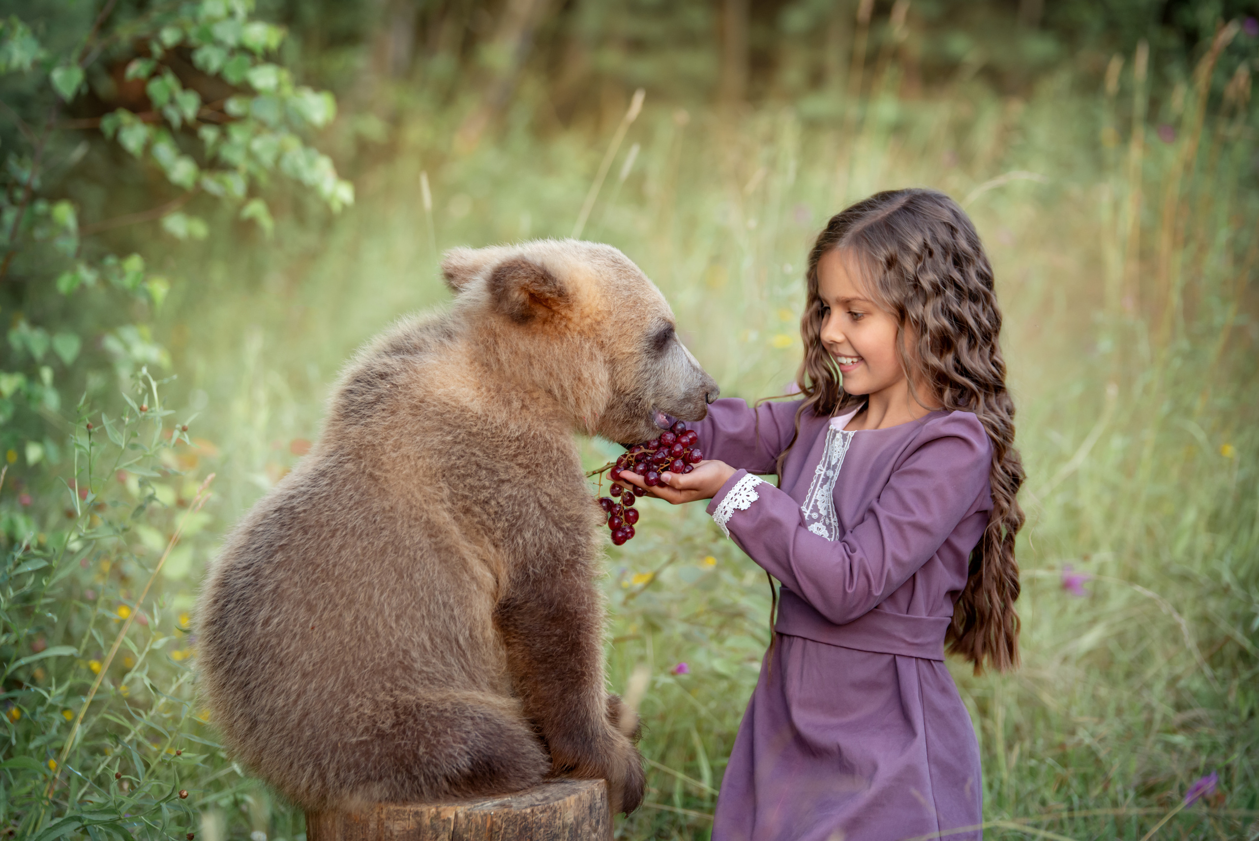 Фотосессия с медведем в Москве