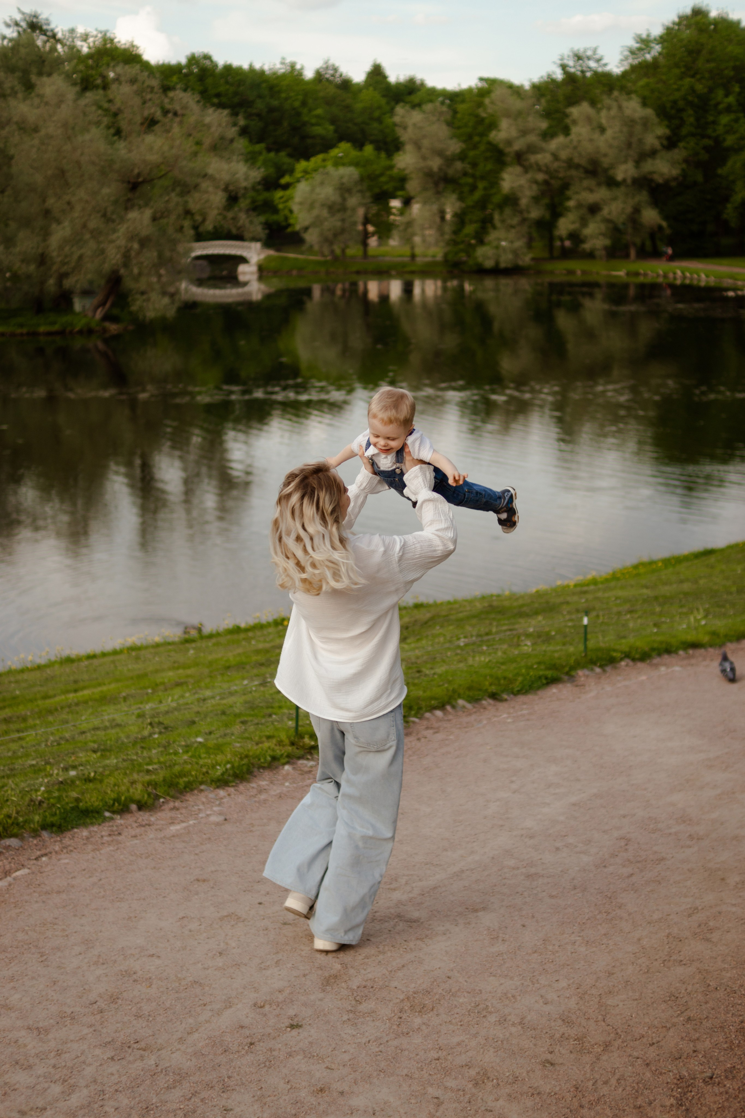 Аня с сыном Сашей