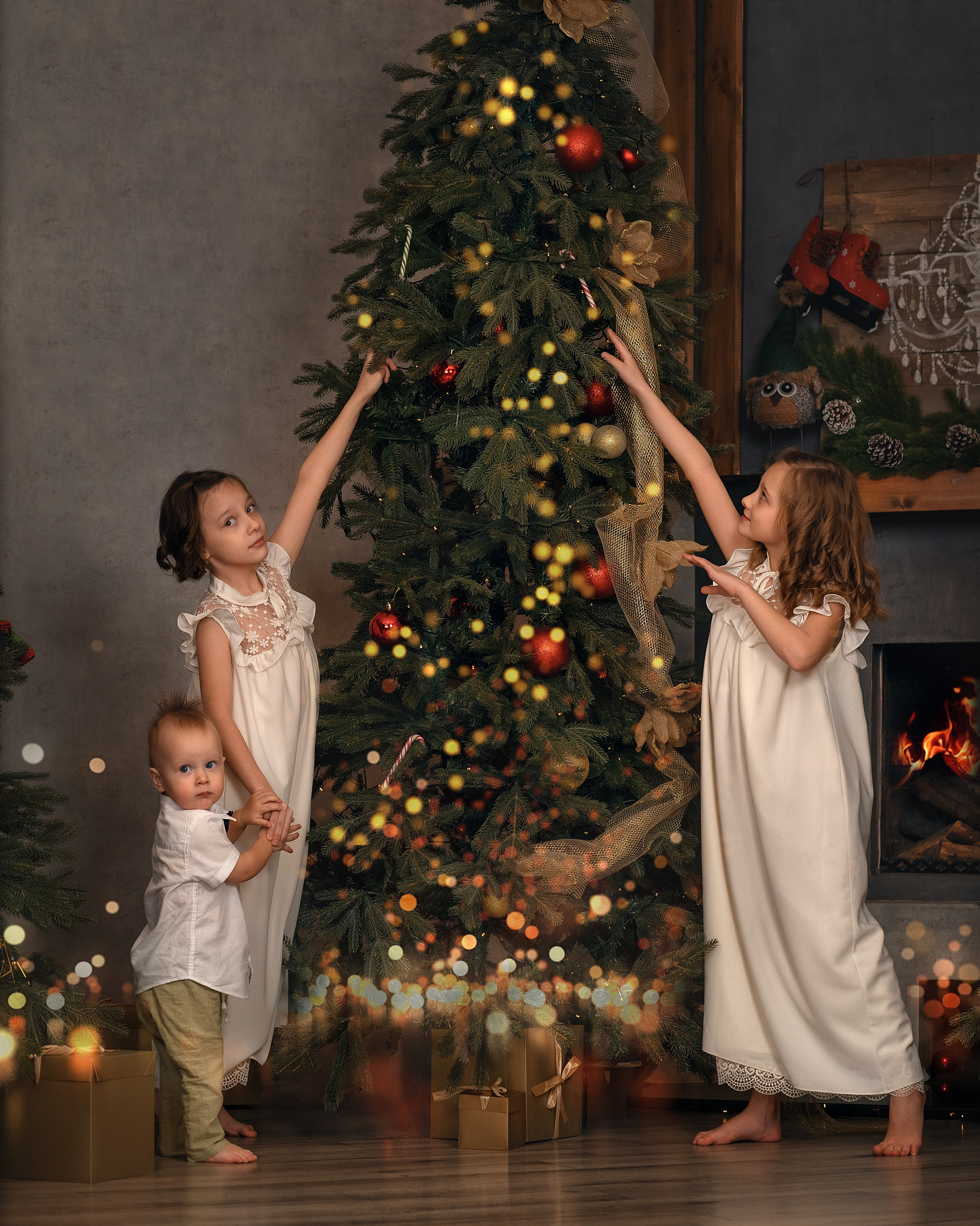 Семейные новогодние фотоистории. Детский и семейный фотограф в Москве и Подмосковье Настя Наумова