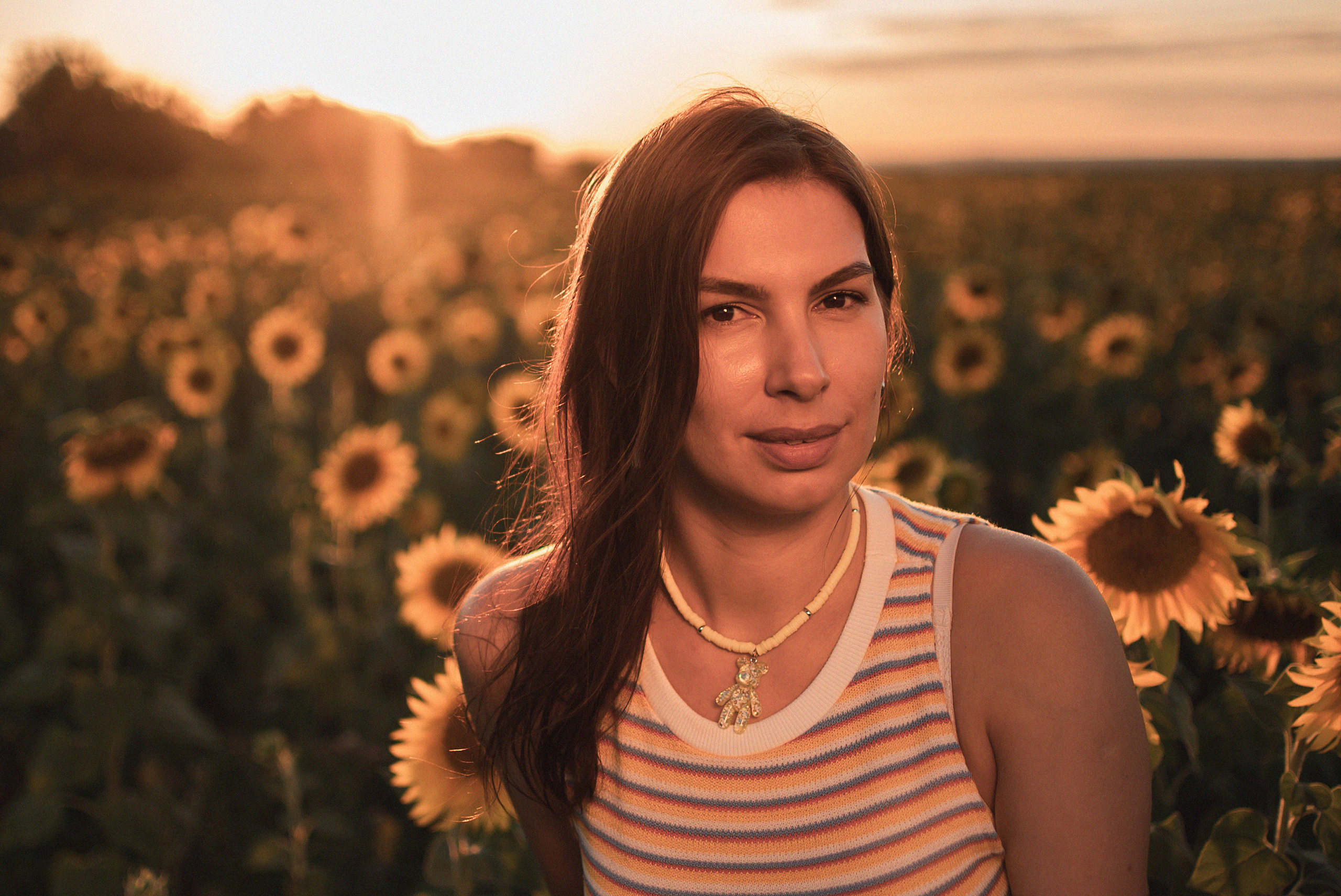 Солнечная Мария в подсолнухах. Семейный фотограф в Оренбурге Анна Рожкова