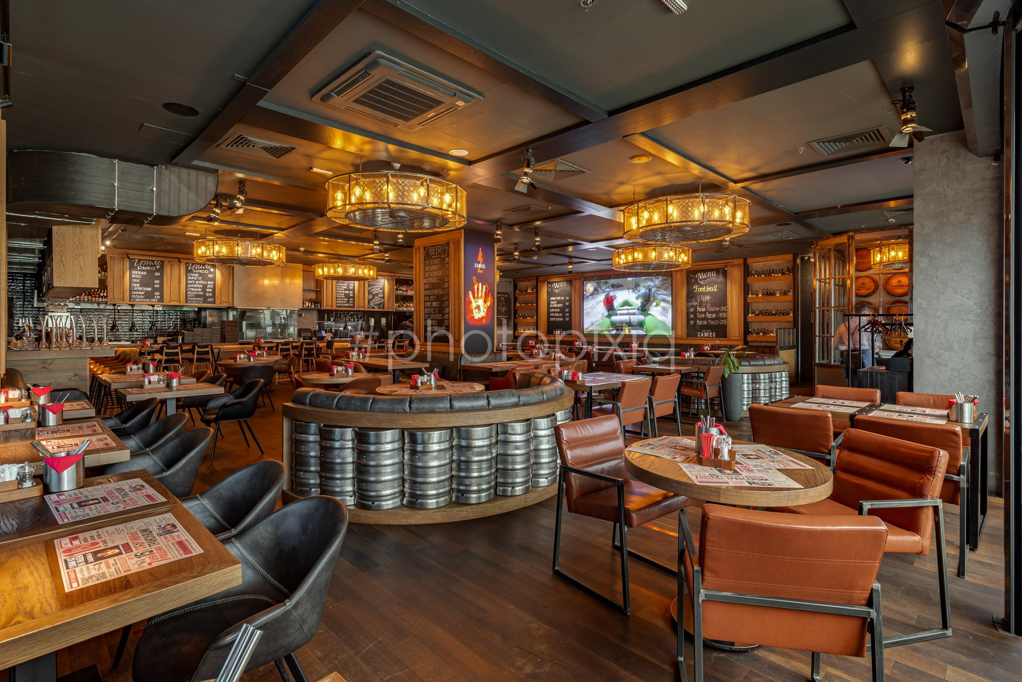 Интерьерная фотосъёмка ресторана ZAMES. Интерьерная съёмка и виртуальные туры — Интерьерный фотограф Кузнецов Сергей (photopixiq)