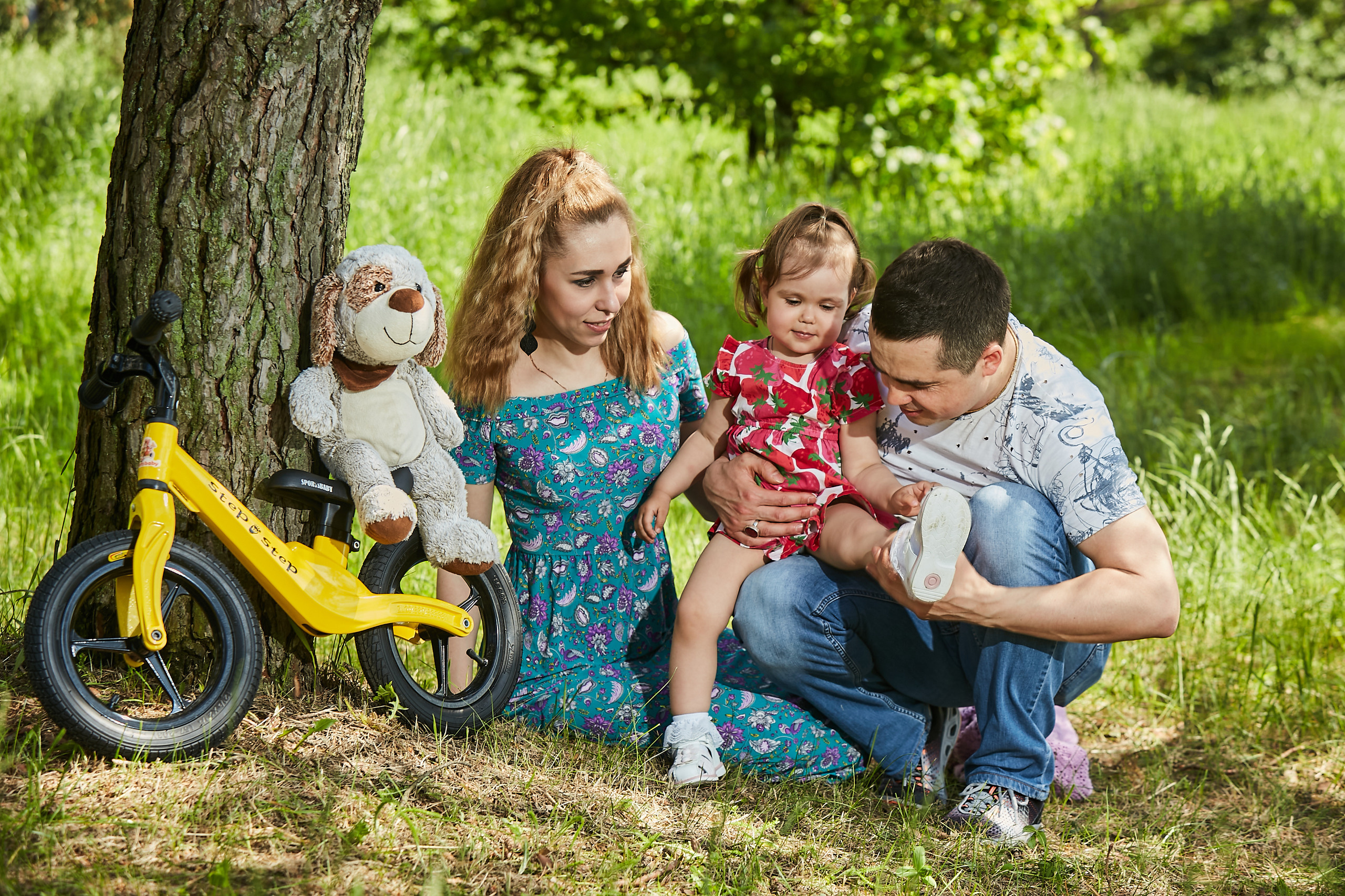 Митя, Таня и дочка