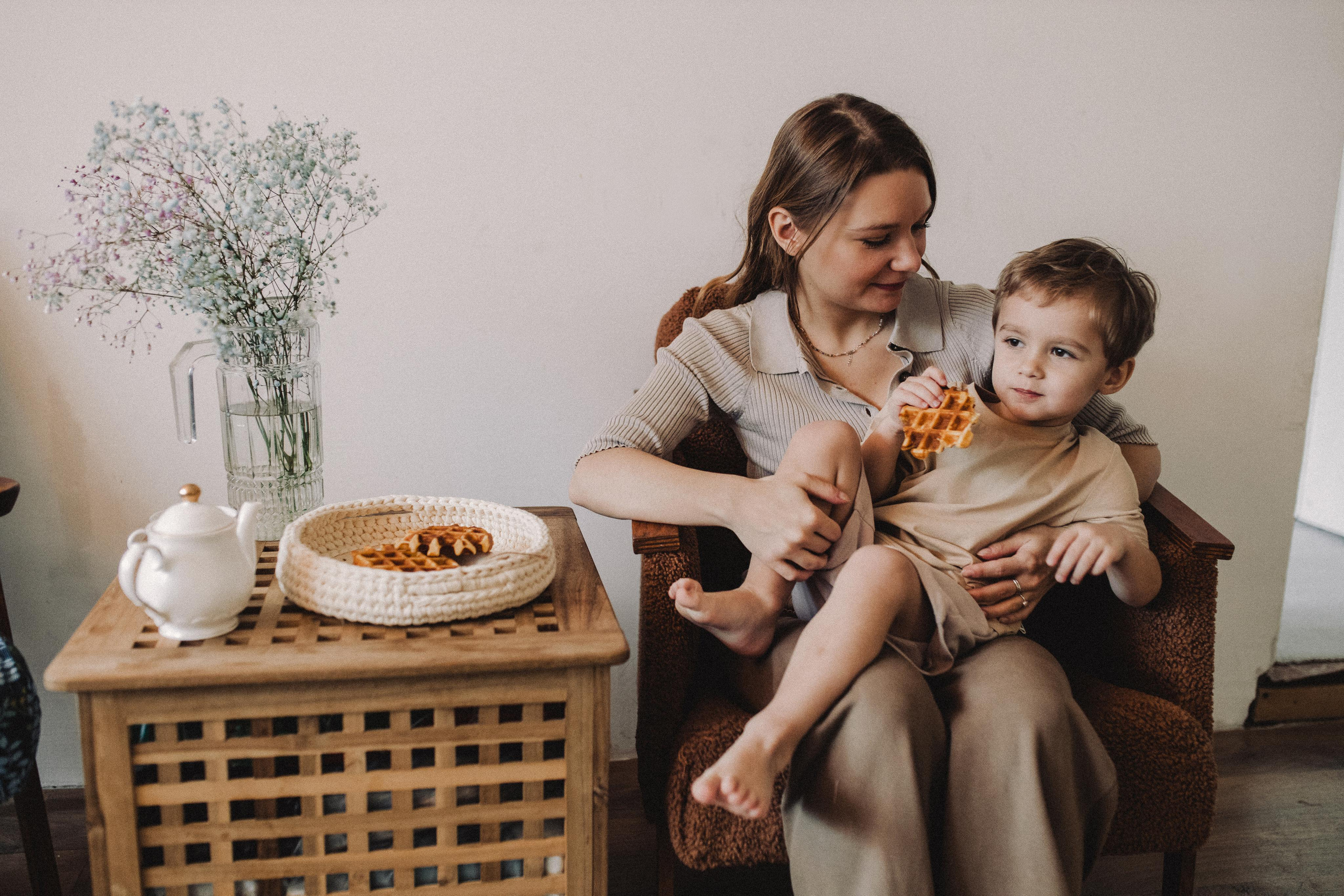 Домашняя фотосессия мама и сын. Семейный фотограф в Самаре Елена Ефимова