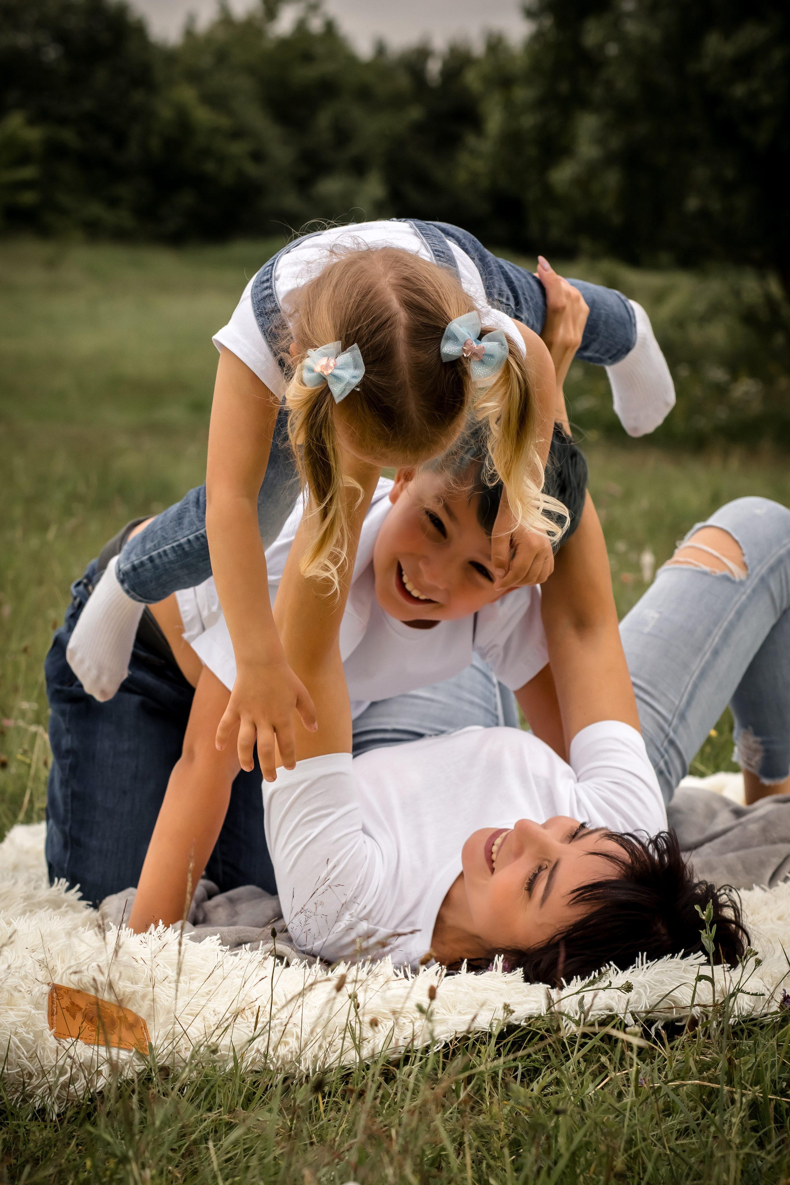 Катя с детками