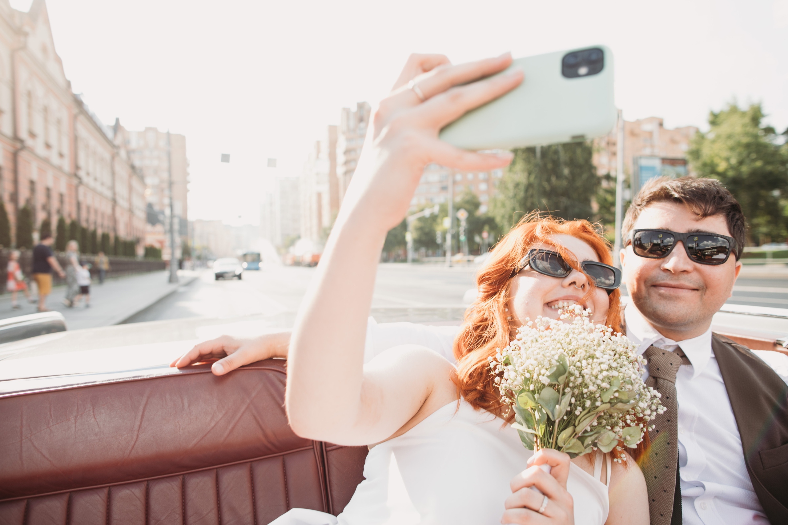 Необычная прогулка на свадьбе