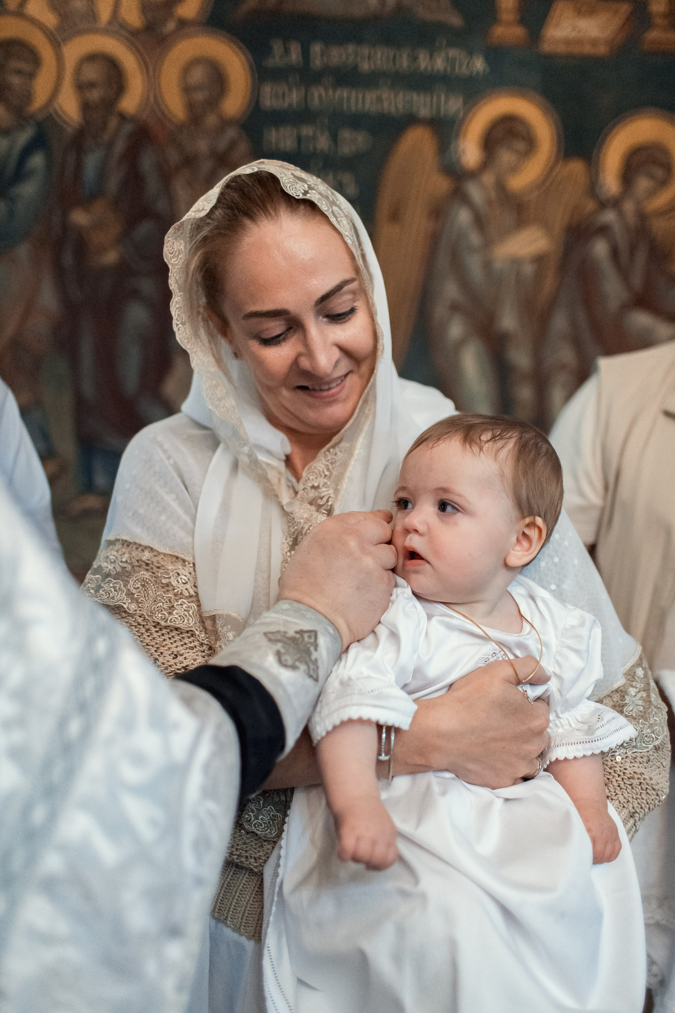 Крещение в Зачатьевском Монастыре. Профессиональный фотограф в Москве и Мо Мария Шантарёва
