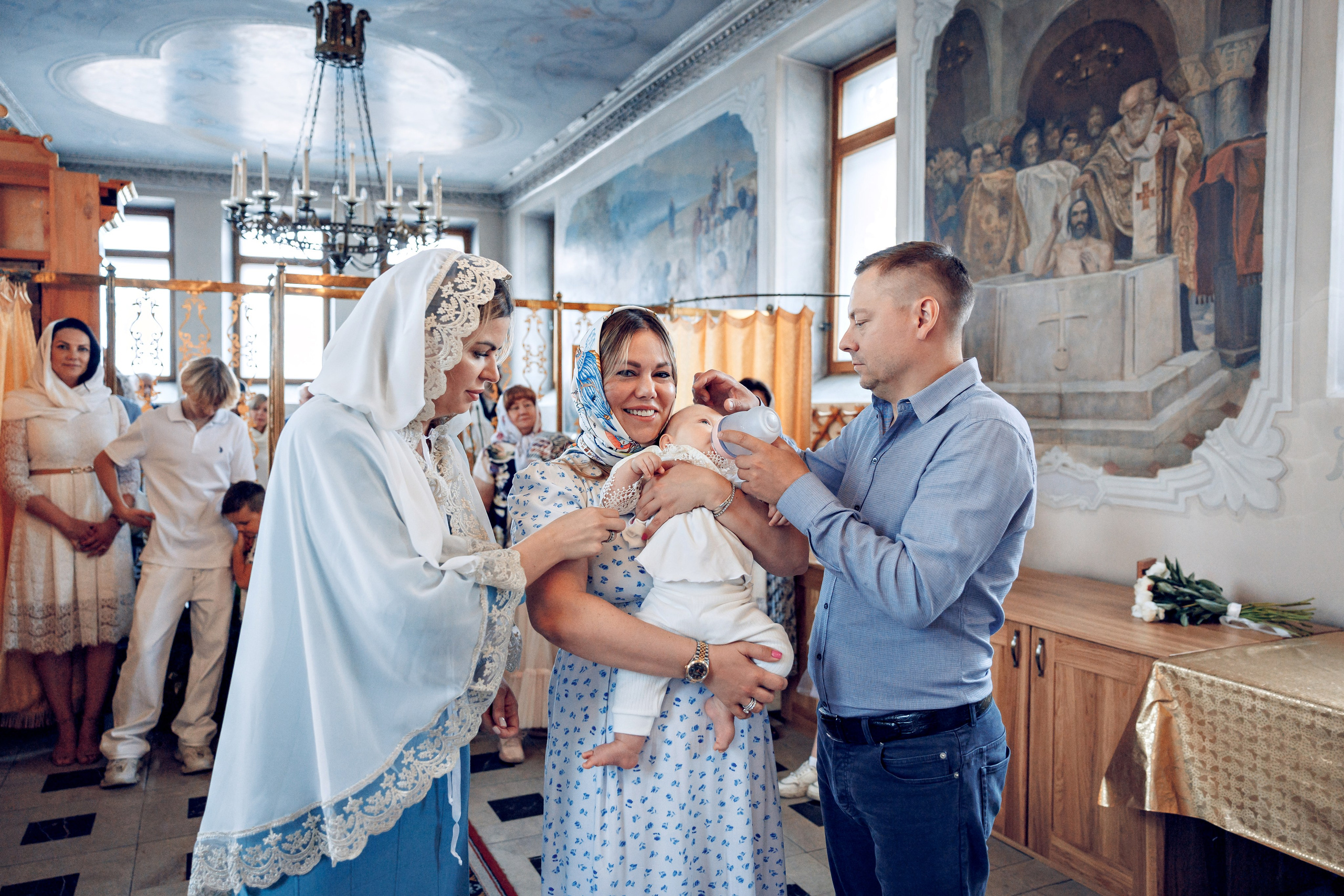 Крещение в Елоховском Богоявленном соборе. Профессиональный фотограф в Москве и Мо Мария Шантарёва