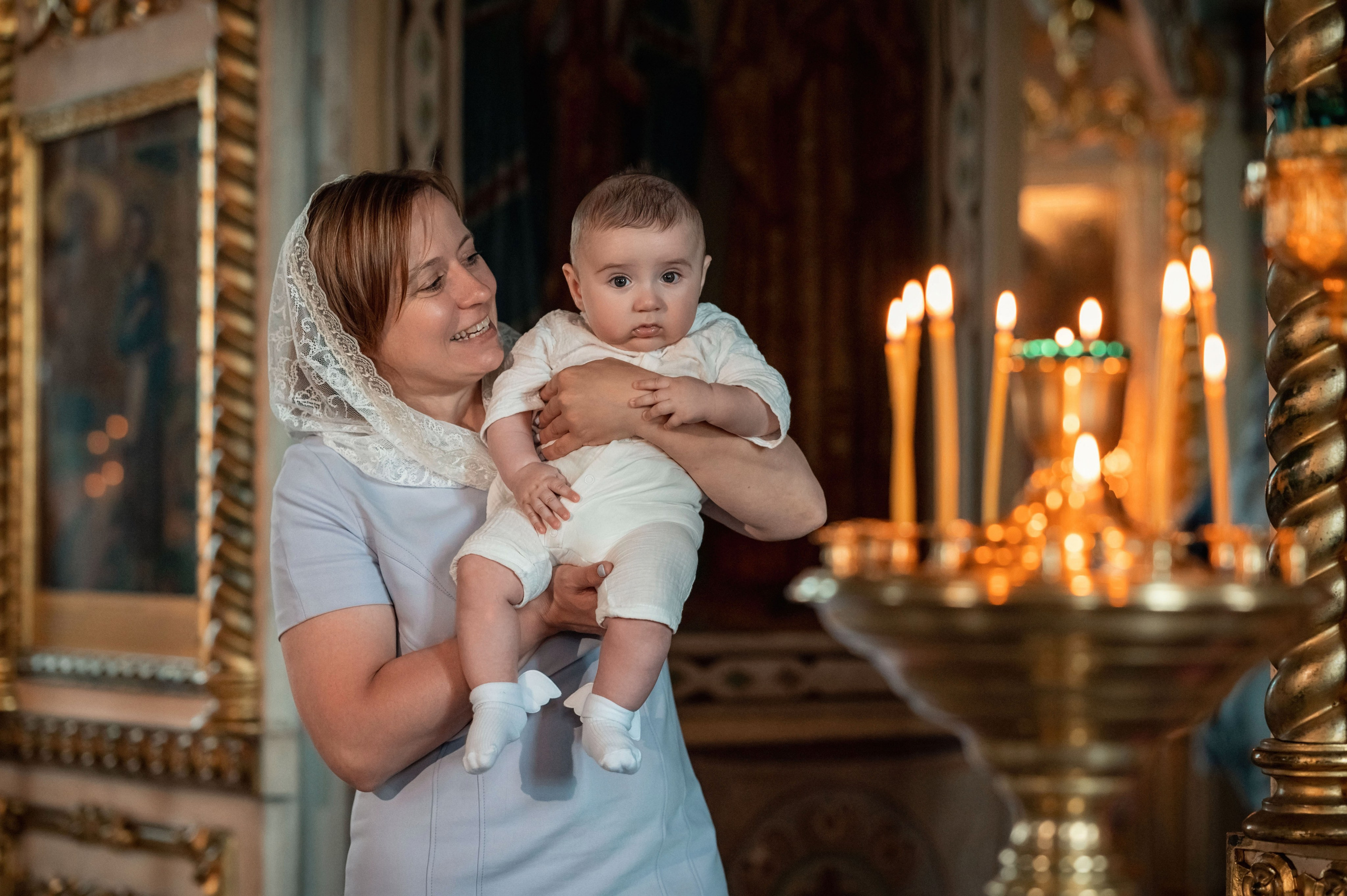 Крещение мл. Иоанна. Семейный фотограф в г. Воскресенск Наталия Молева