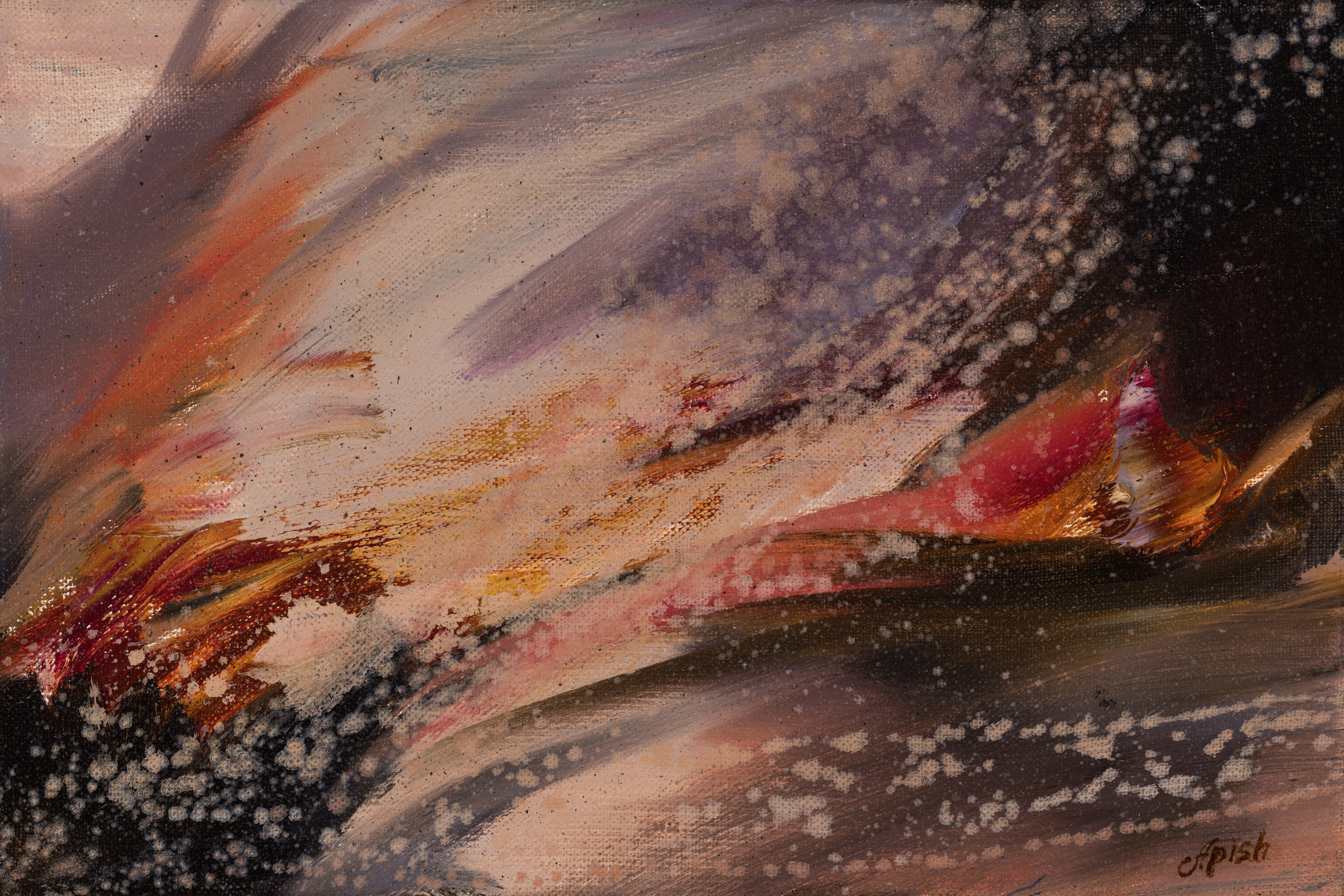 «Элегантно» - художник Алексей Апиш (холст, масло, 20x30 см, 2024)