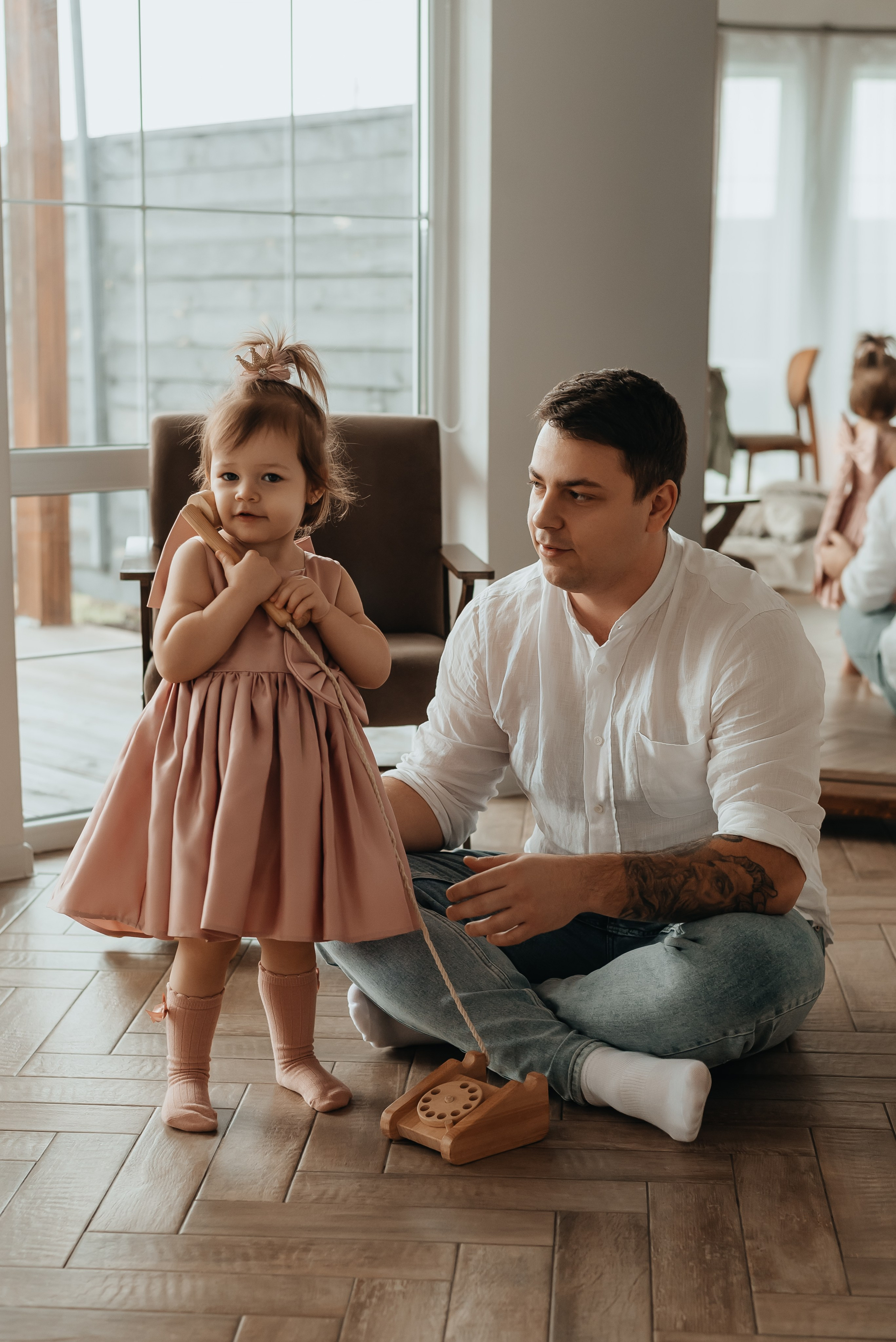 Семейная фотосессия Денис, Наташа и Маша. Семейный и детский фотограф Кущ Наташа