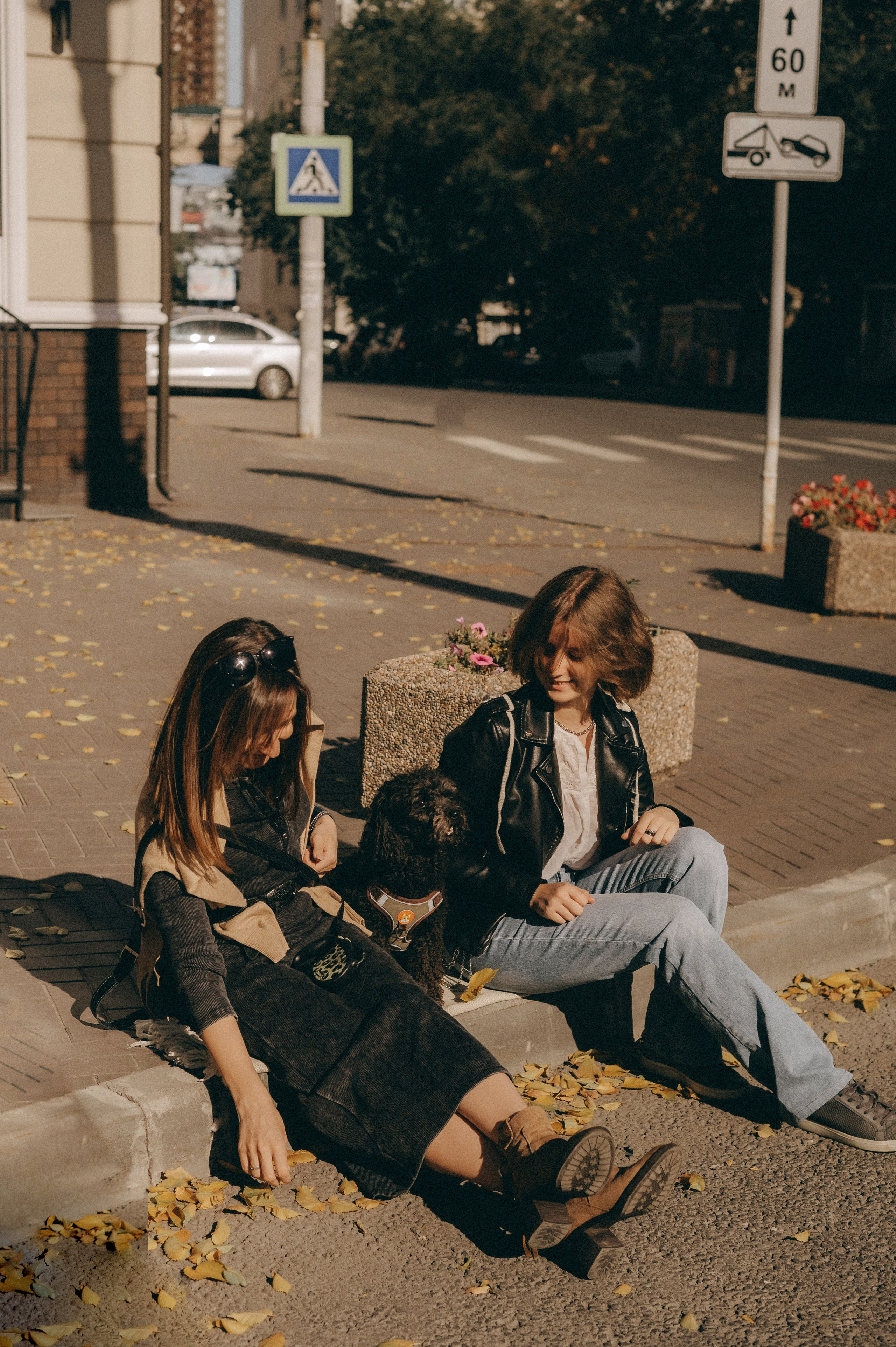 Осенние приключения Чарлика и его хозяек. Фотограф Мария Стрелкова