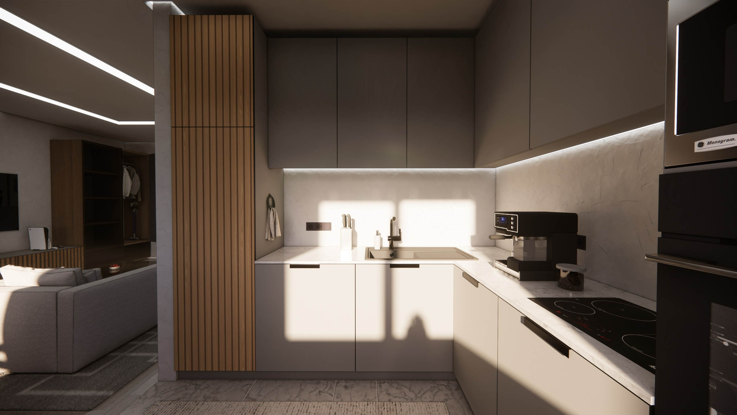 Проект № 3 — Квартира 40 кв. м. LANOIR: визуализация проектов, интерьер, экстерьер, ArchiCAD чертежи | Стерлитамак