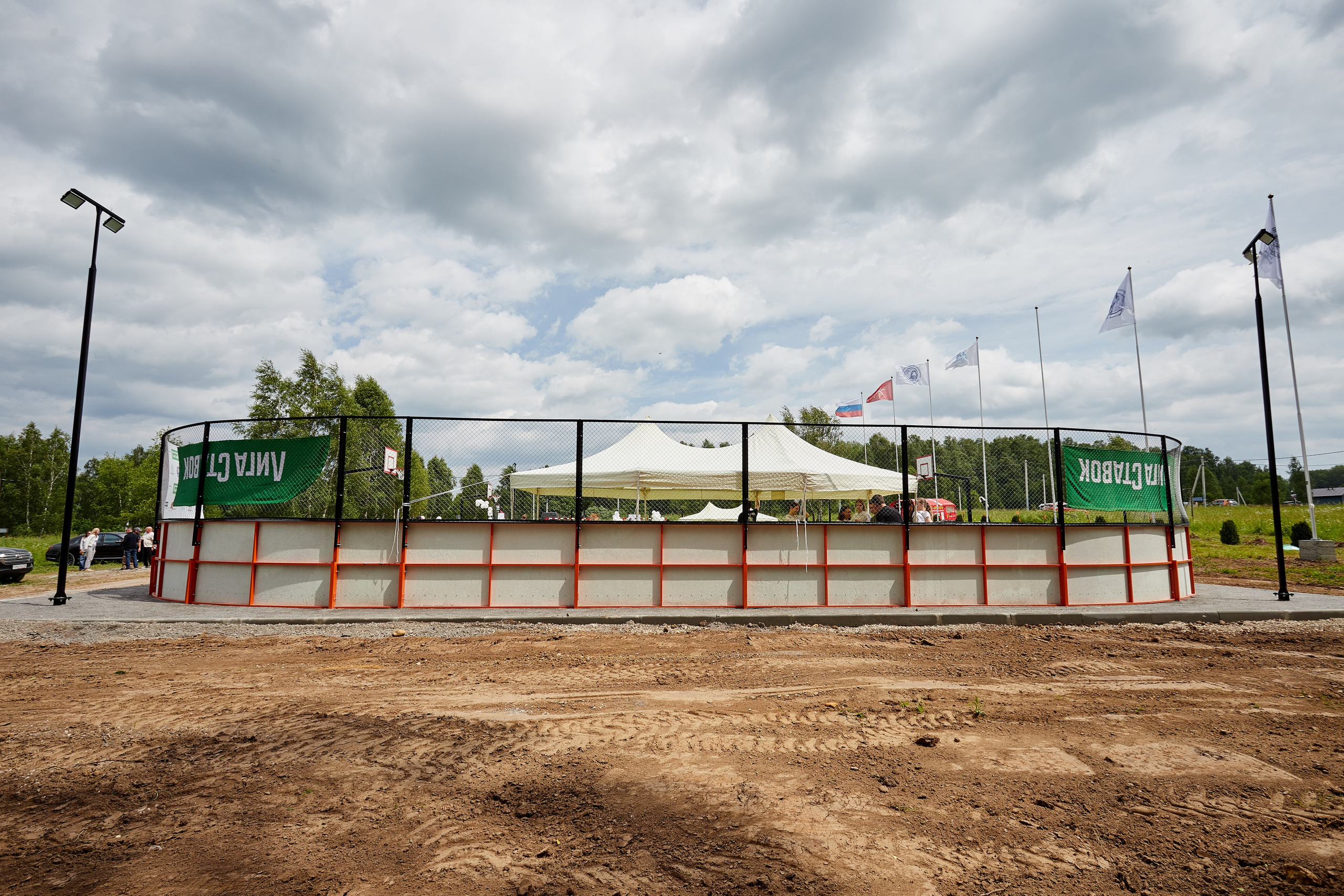 Открытие хоккейной площадки с Федором Конюховым. Репортажный Фотограф