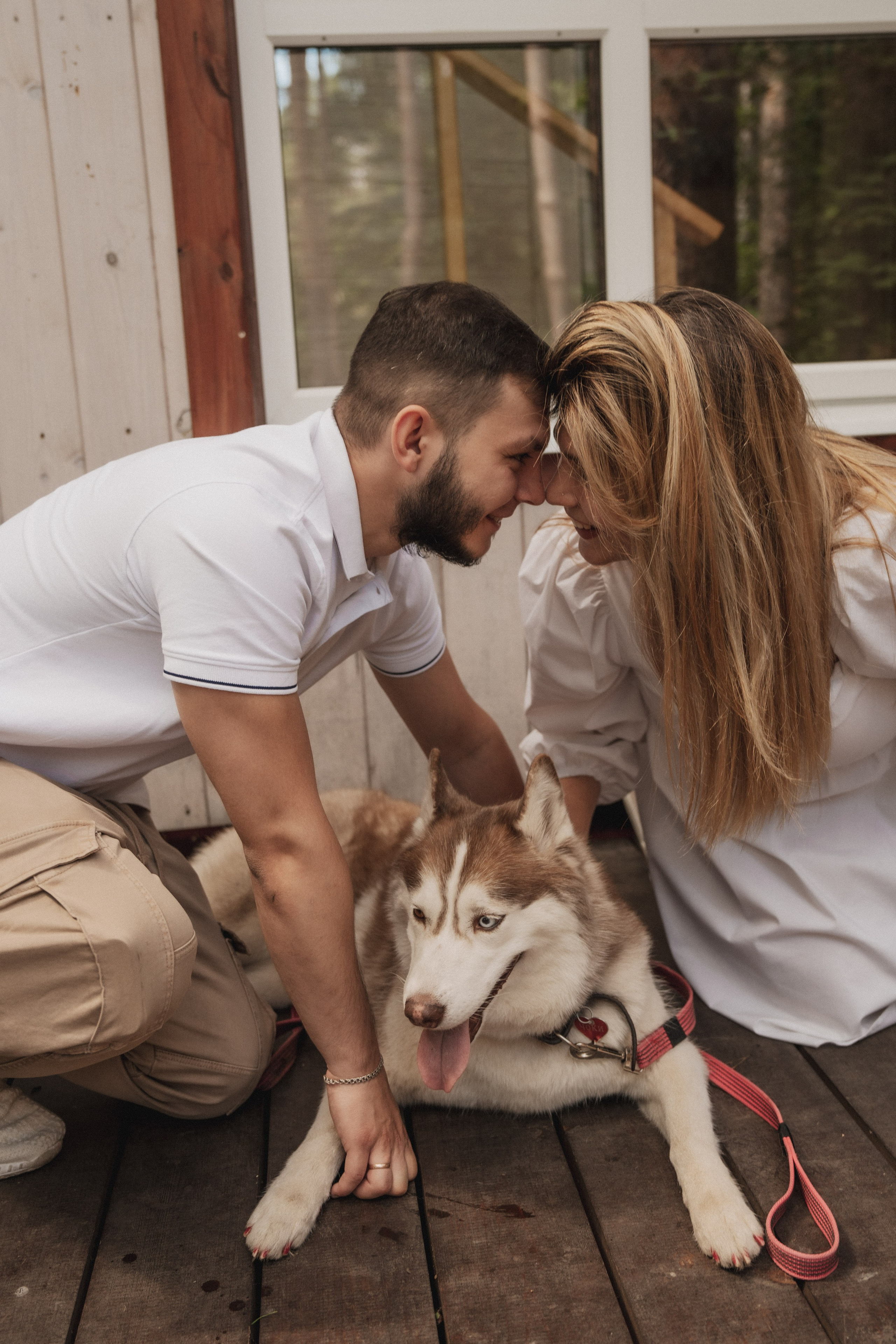 Дарья ♡ Максим ✧ Чоки — История любви, когда в семье есть хаски. Свадебный и портретный фотограф в Москве, Светлана Янковая