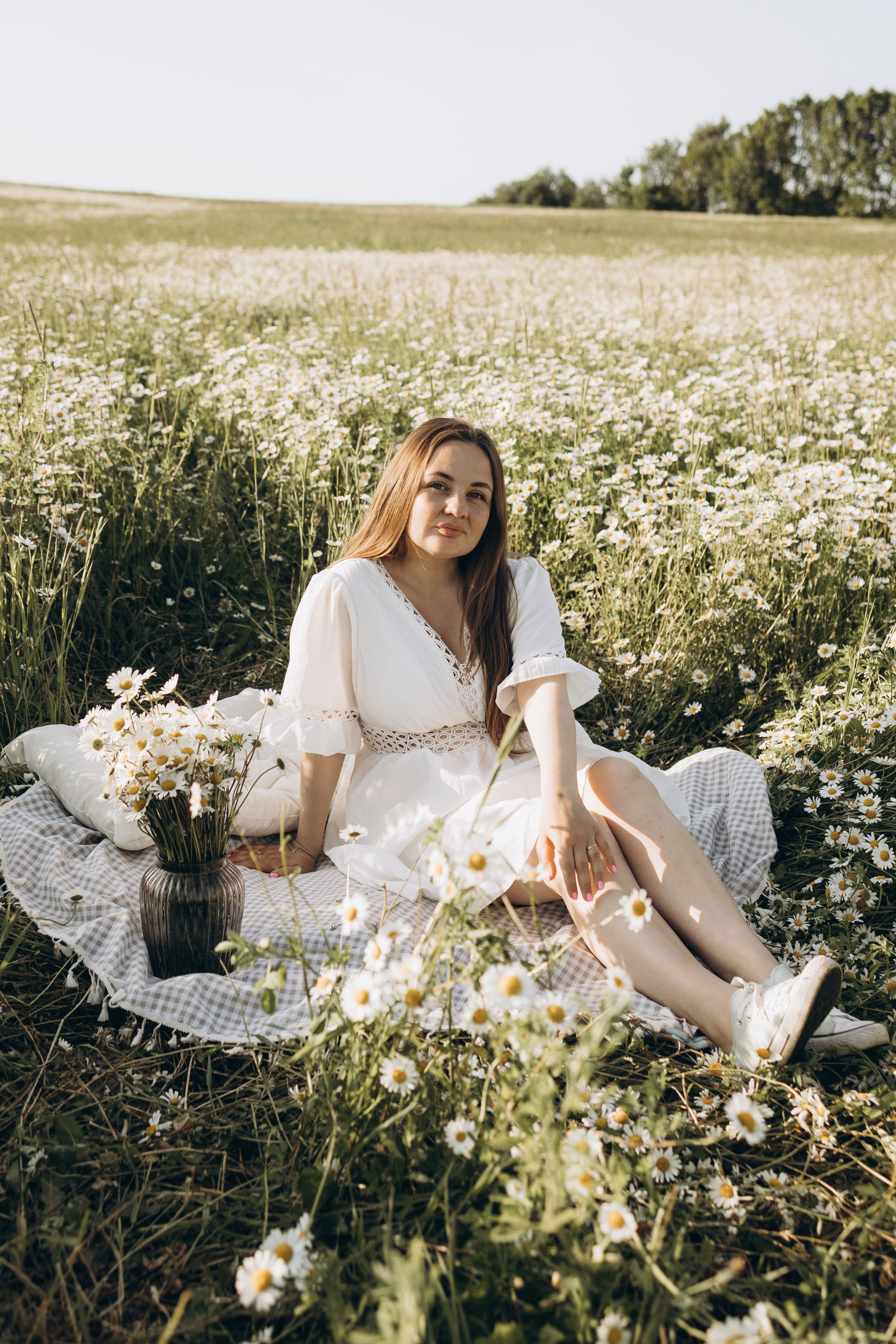 Маша и ромашки. Семейный фотограф в Москве Виктория Ястребинская